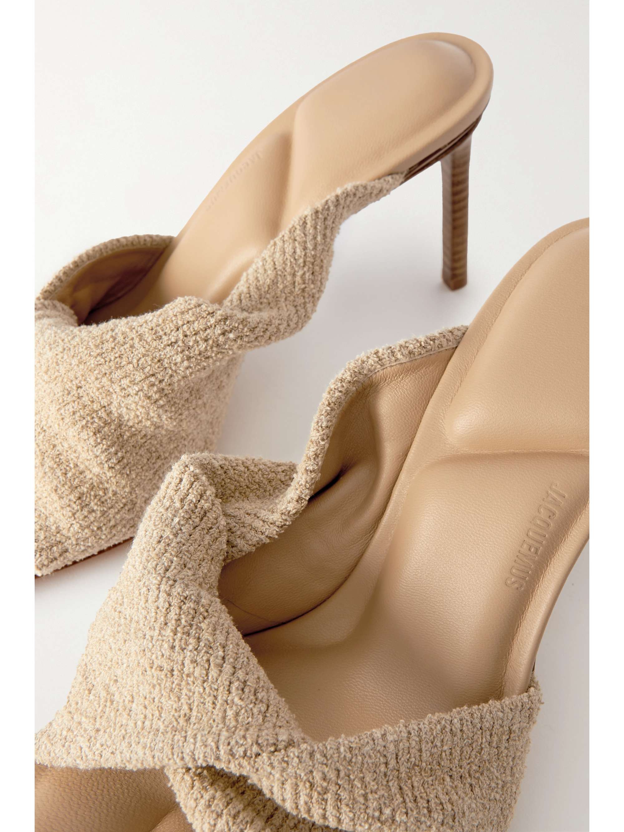 JACQUEMUS Bagnu twisted terry mules