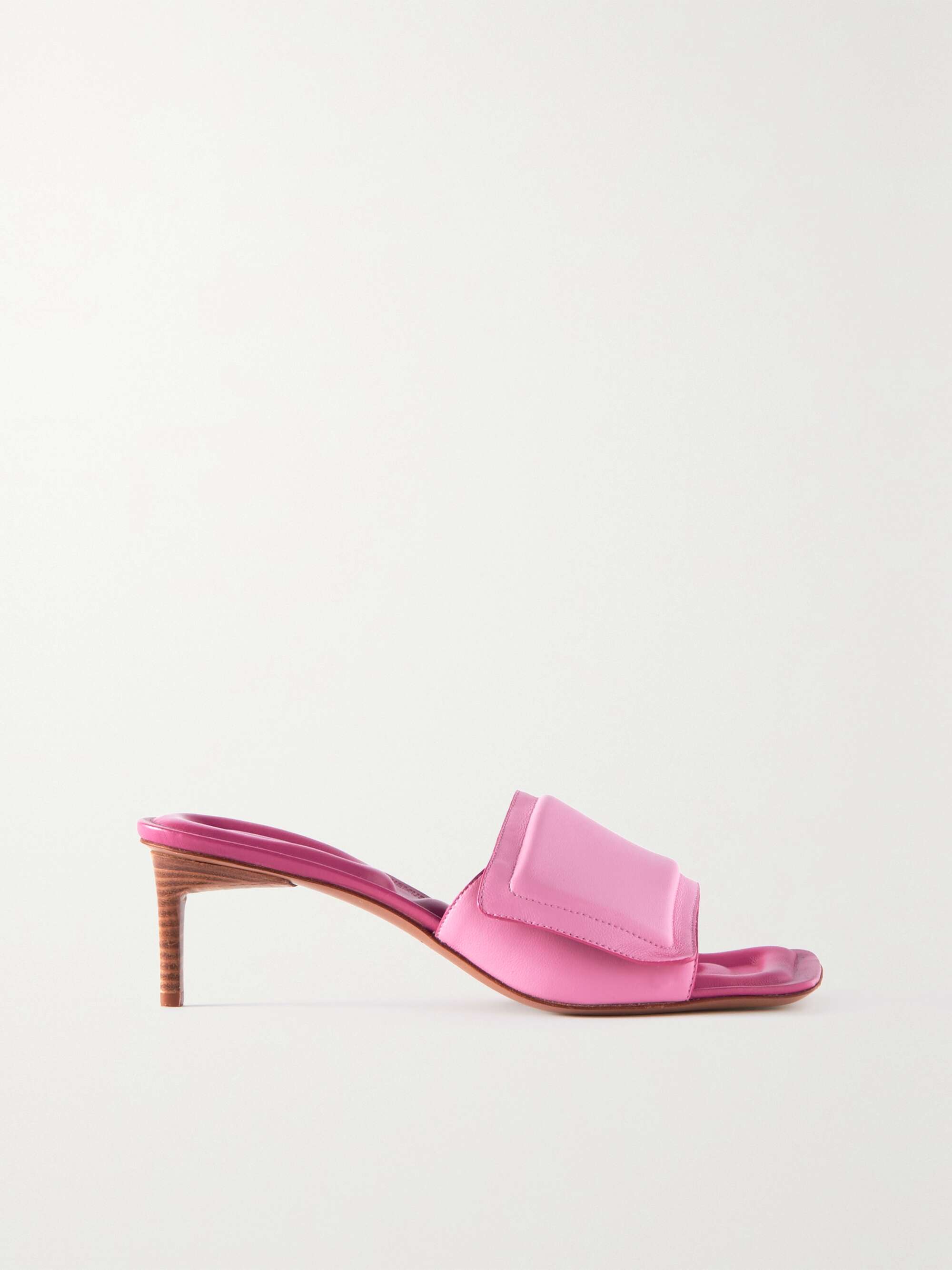 JACQUEMUS Piscine leather mules | NET-A-PORTER