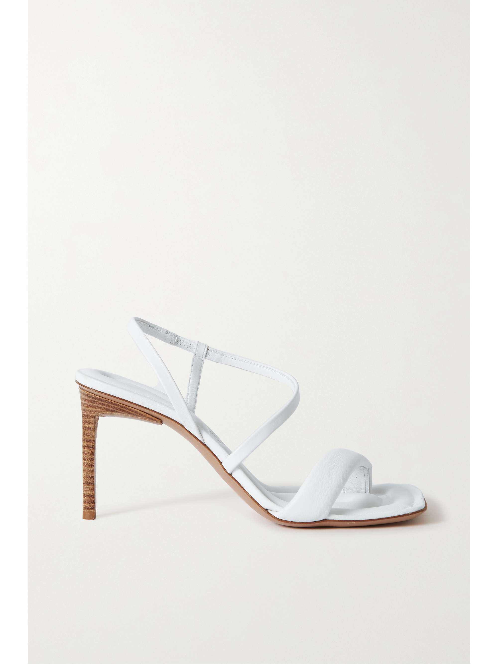 White Limone leather slingback sandals 
