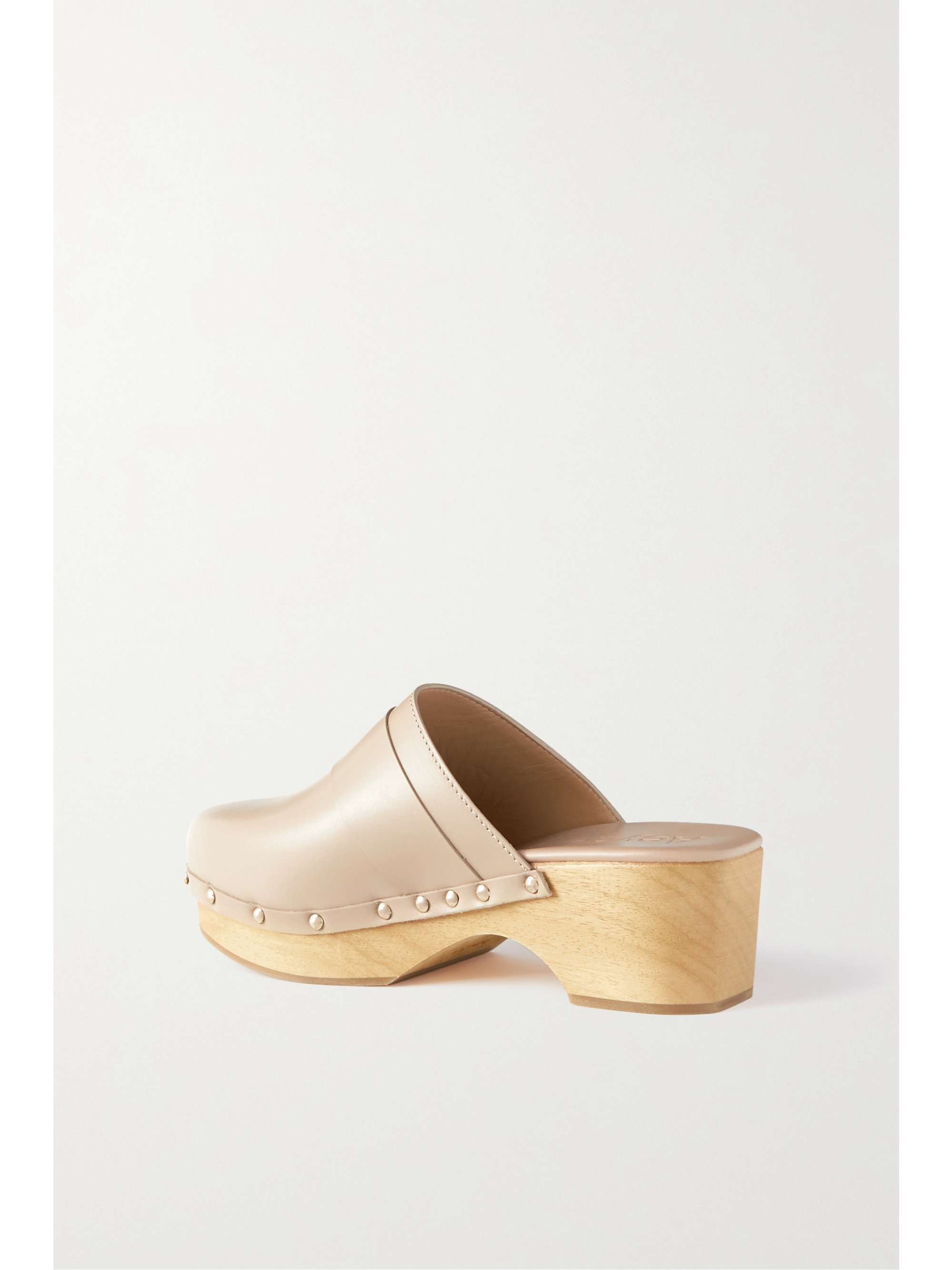AEYDE Bibi studded leather clogs