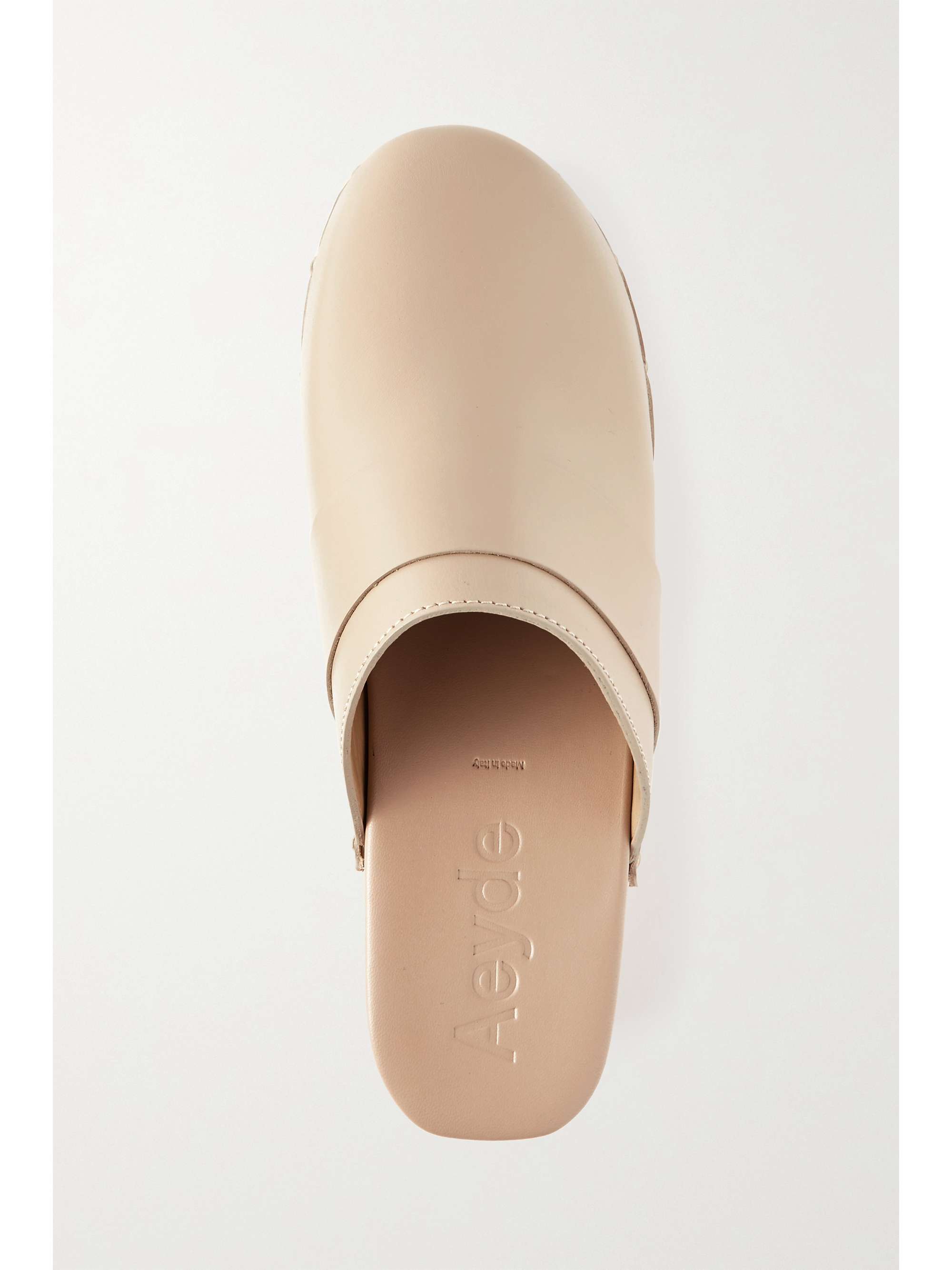 AEYDE Bibi studded leather clogs