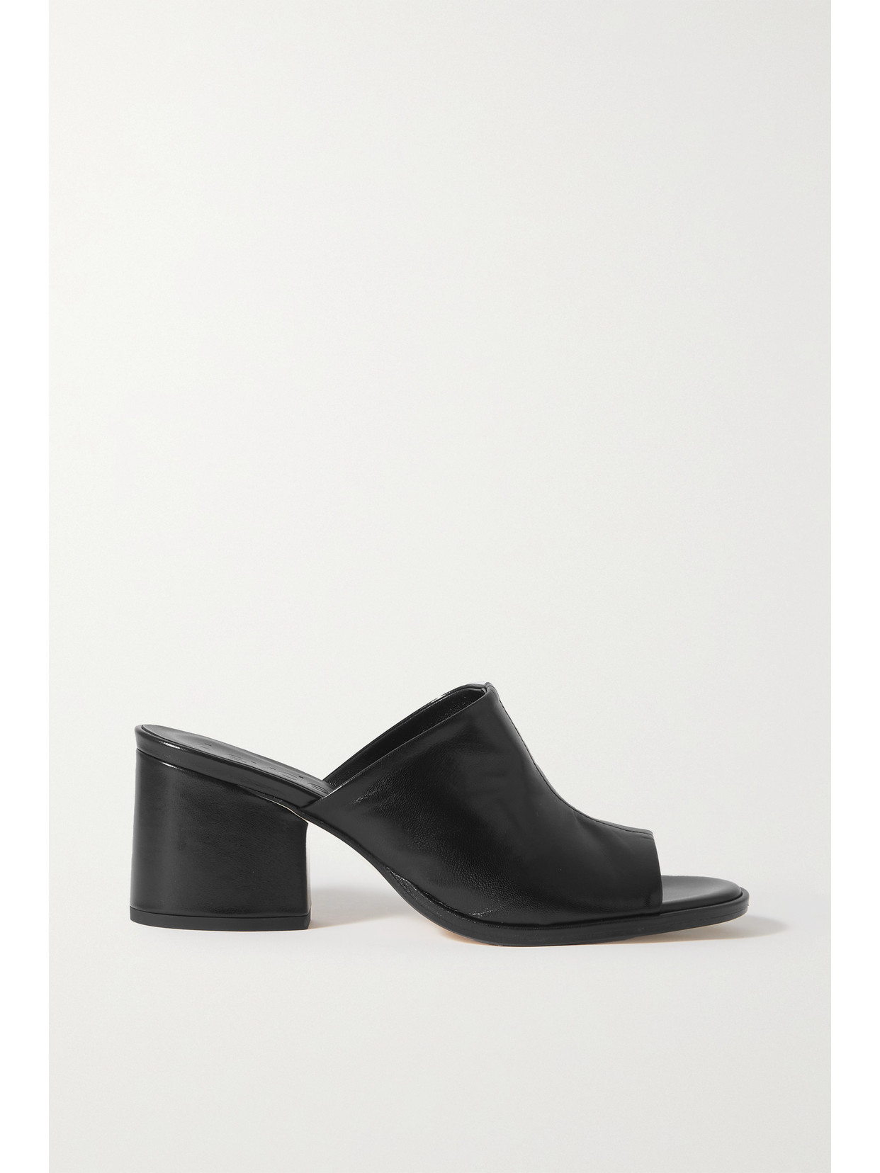 Aeyde Amanda Leather Mules In Black