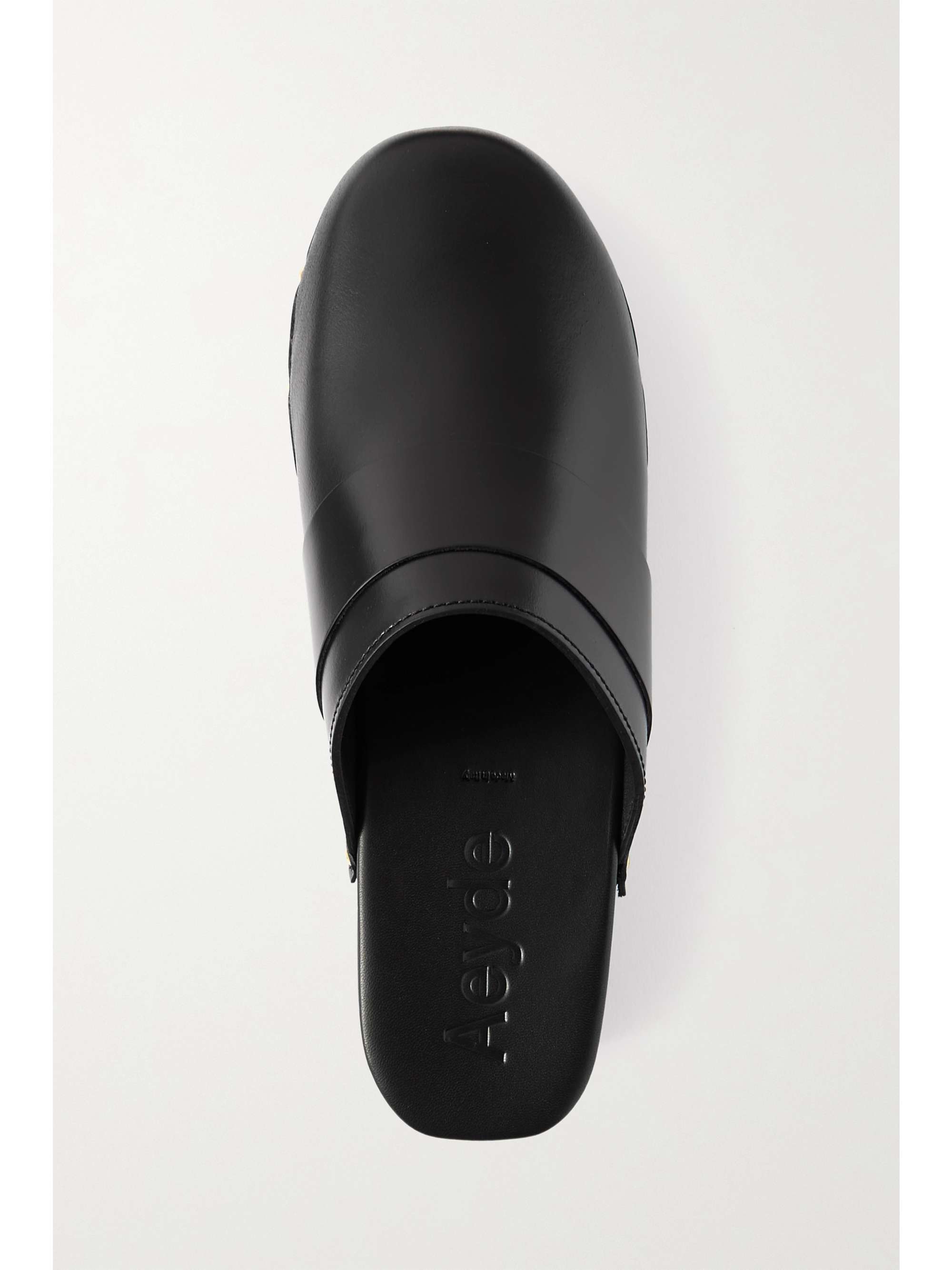 AEYDE Bibi studded leather clogs