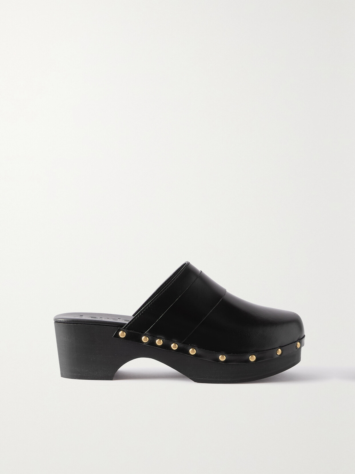 aeyde Bibi Studded Leather Clogs