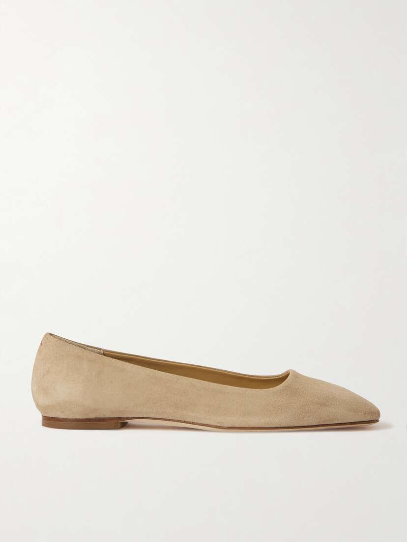 aeyde Ida Suede Ballet Flats