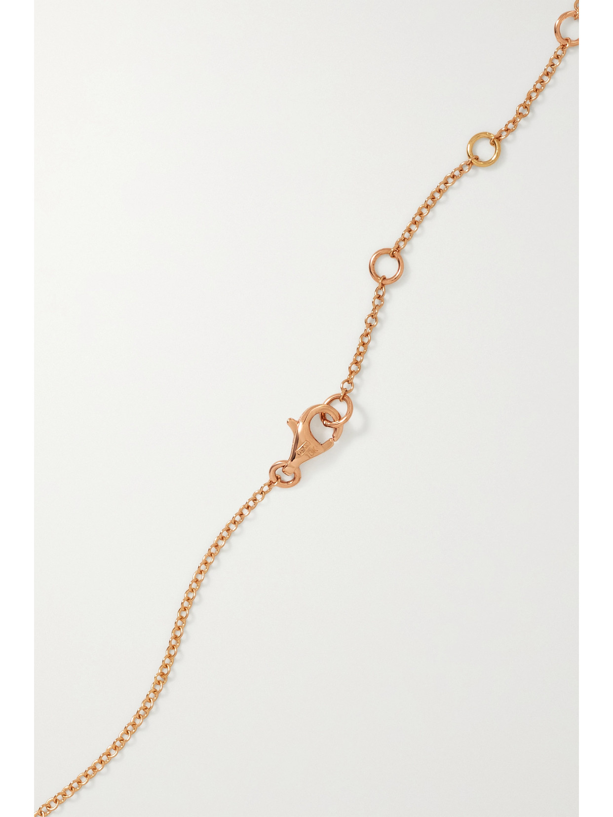 Shay 18-karat Rose Gold Sapphire Anklet In Gold