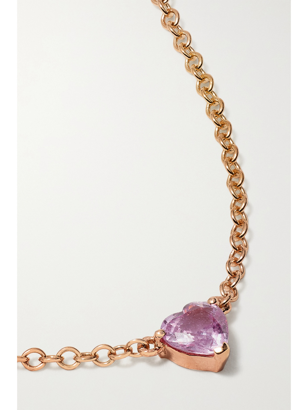 Shay 18-karat Rose Gold Sapphire Anklet In Gold