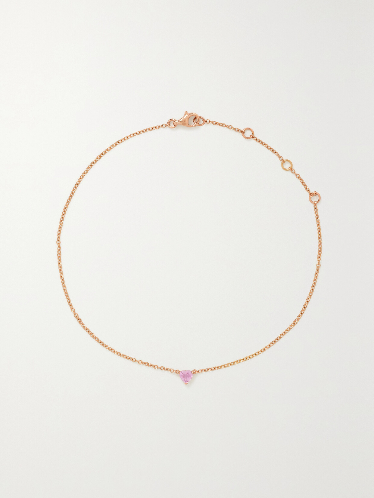 Shay 18-karat Rose Gold Sapphire Anklet