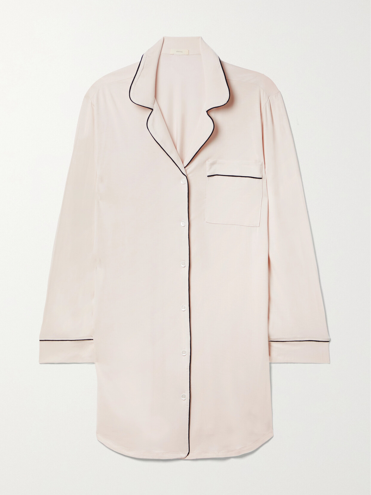 Eberjey Gisele Piped Stretch-modal Nightdress - Pink