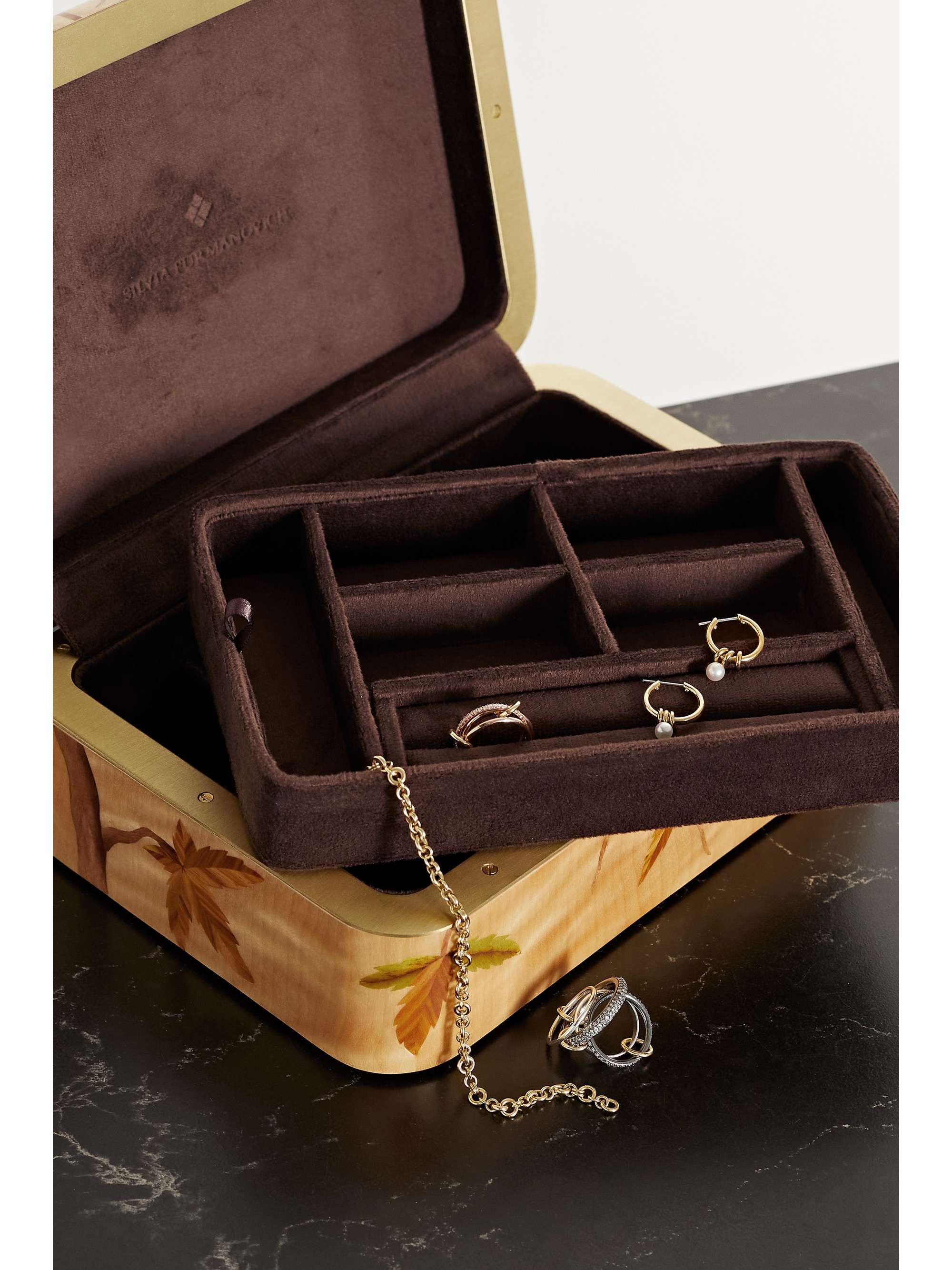 SILVIA FURMANOVICH Marquetry wood jewelry box