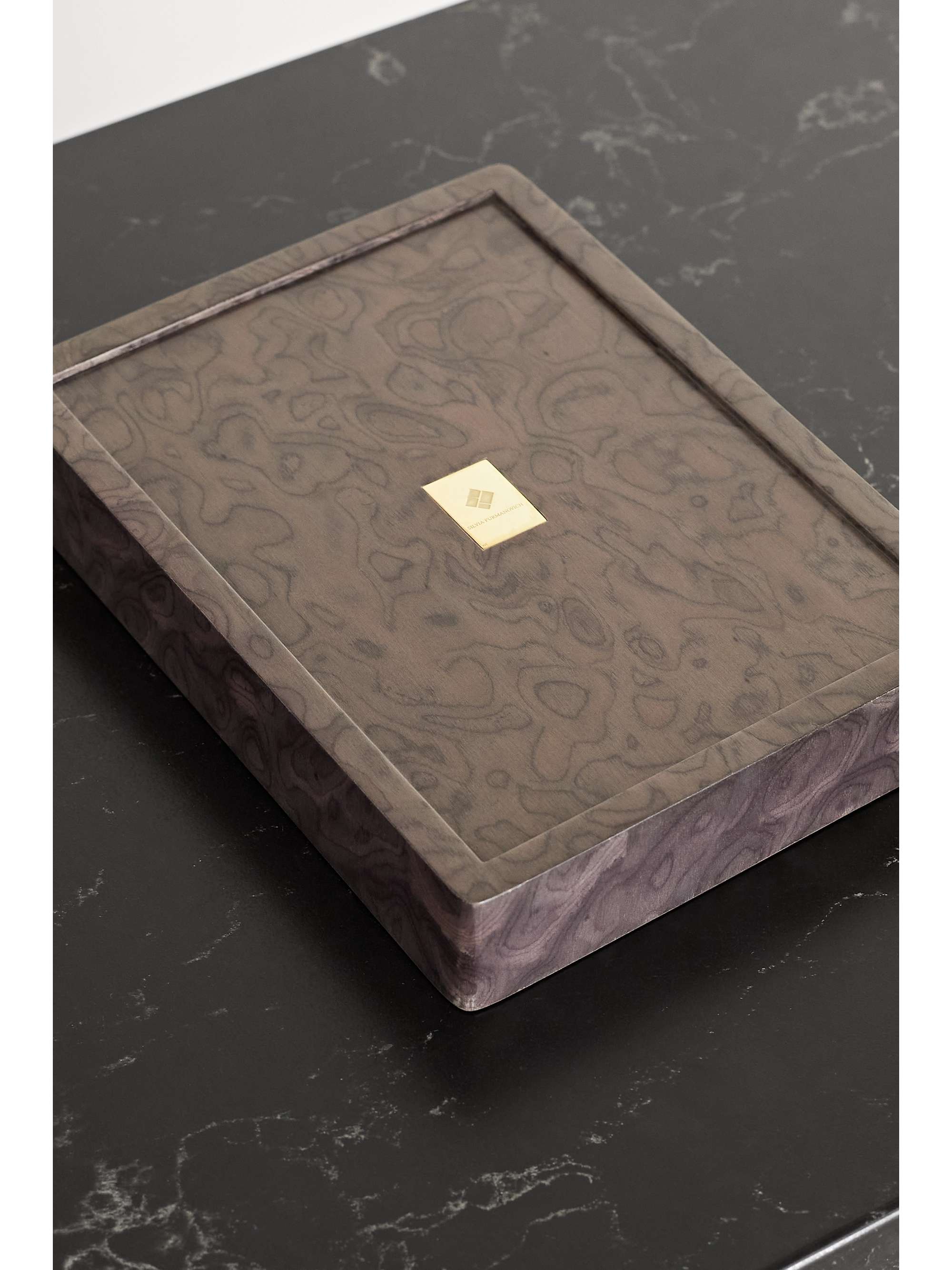 SILVIA FURMANOVICH Marquetry wood tray