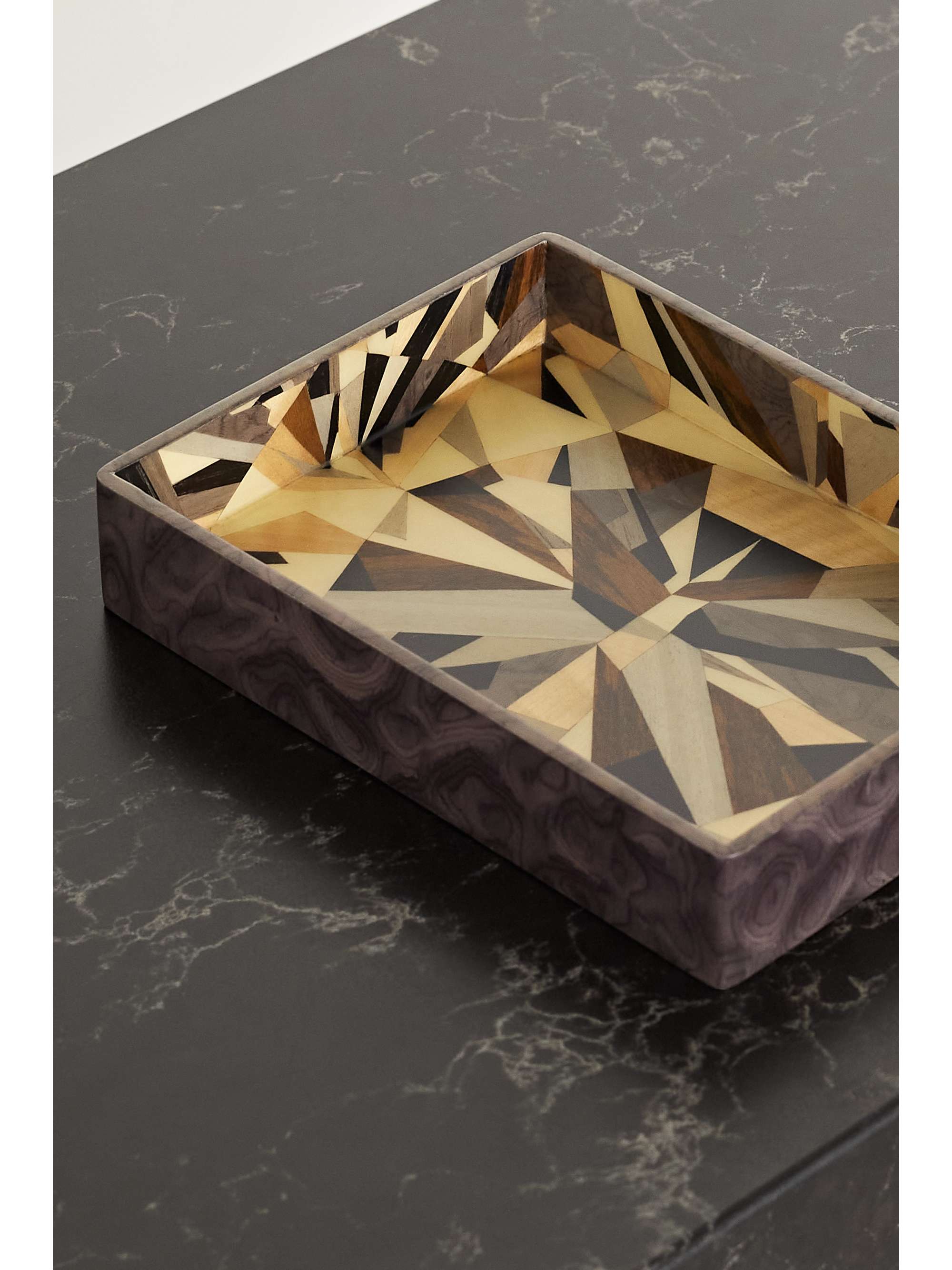 SILVIA FURMANOVICH Marquetry wood tray