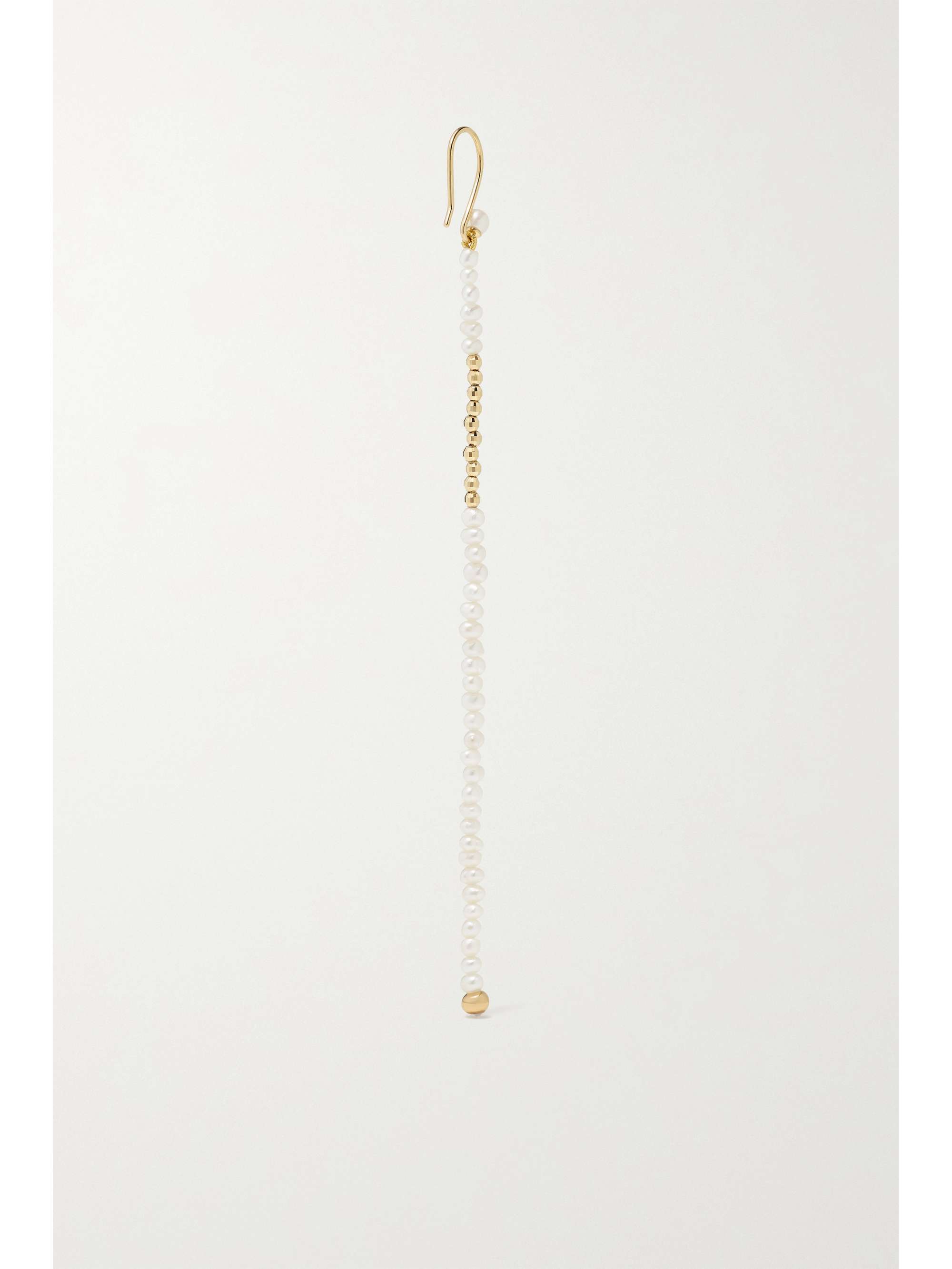 MIZUKI 14-karat gold pearl earrings