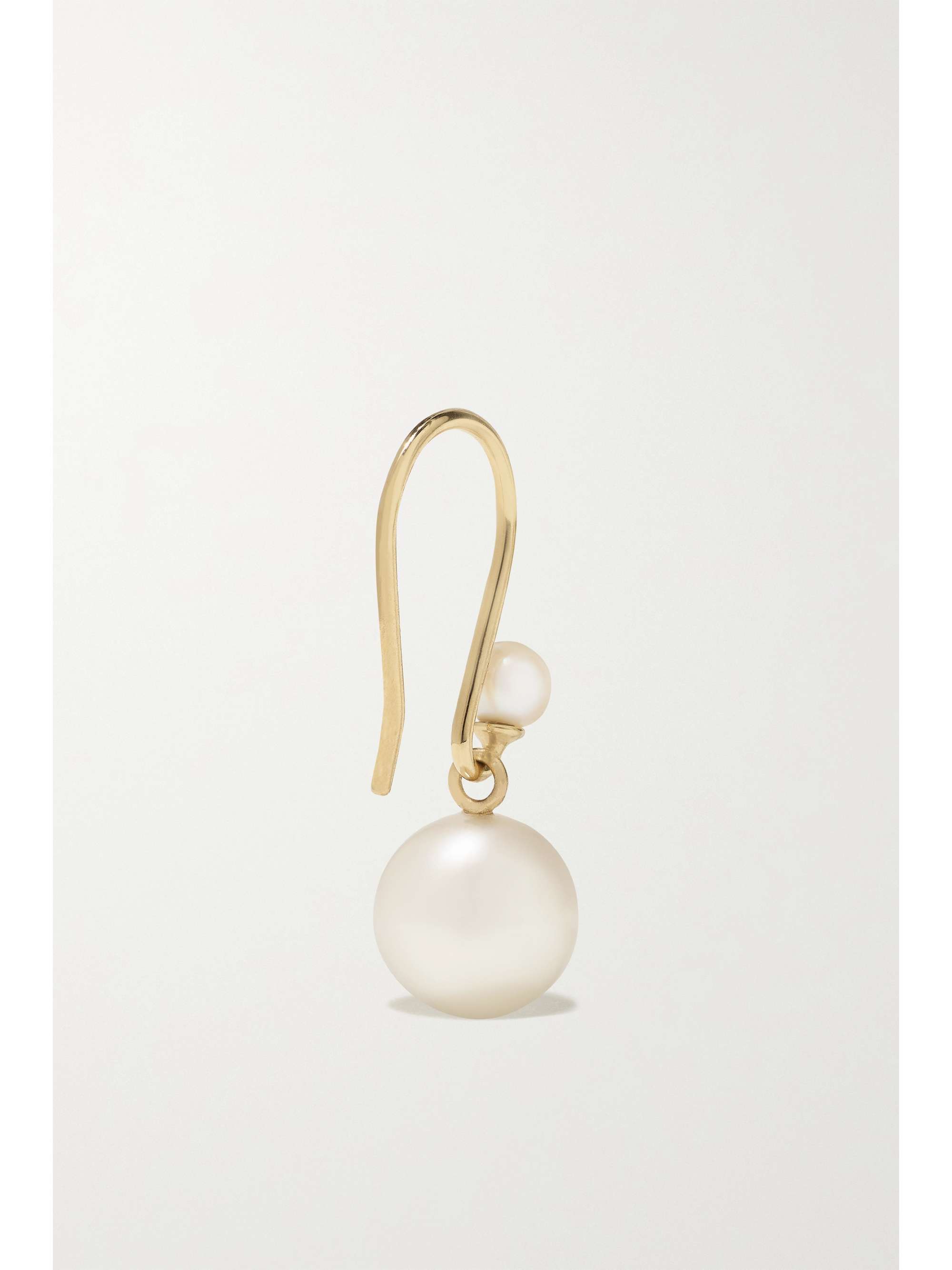 MIZUKI 14-karat gold pearl earrings