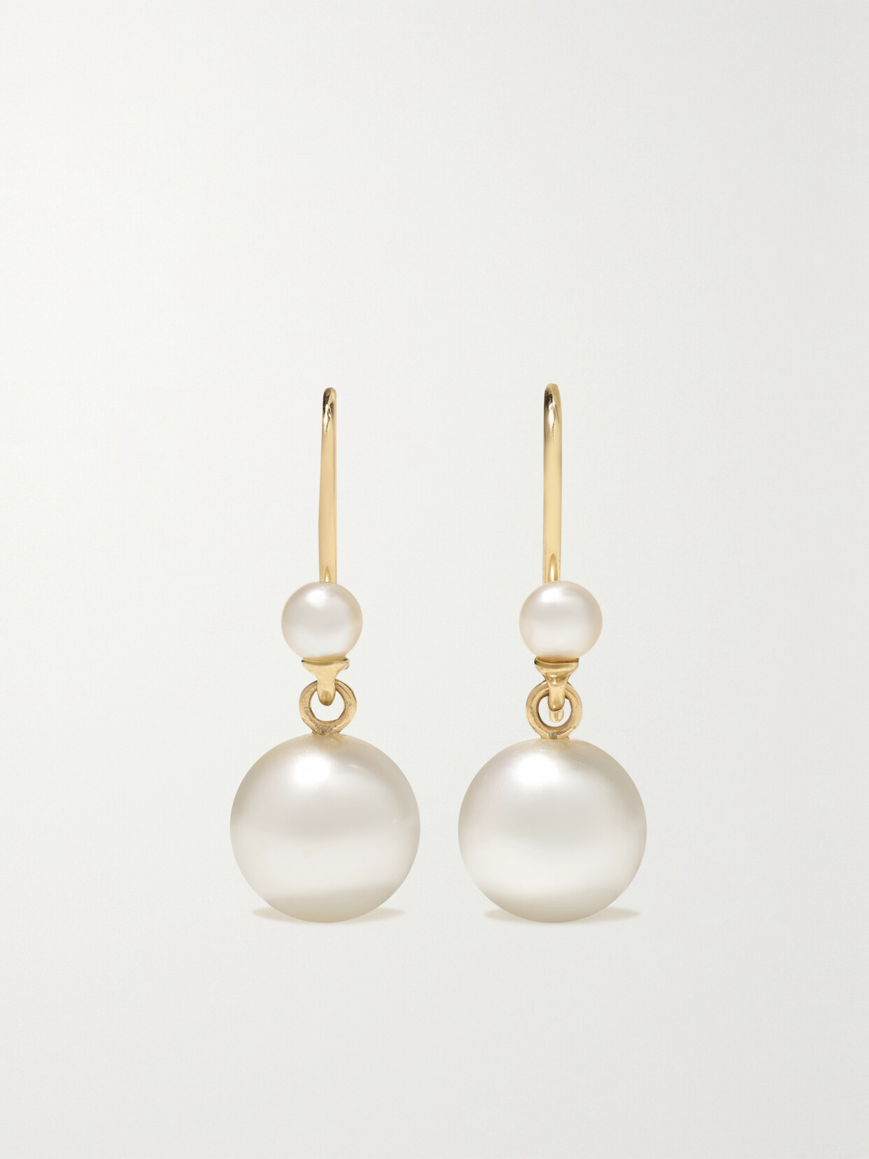 Mizuki 14-karat Gold Pearl Earrings