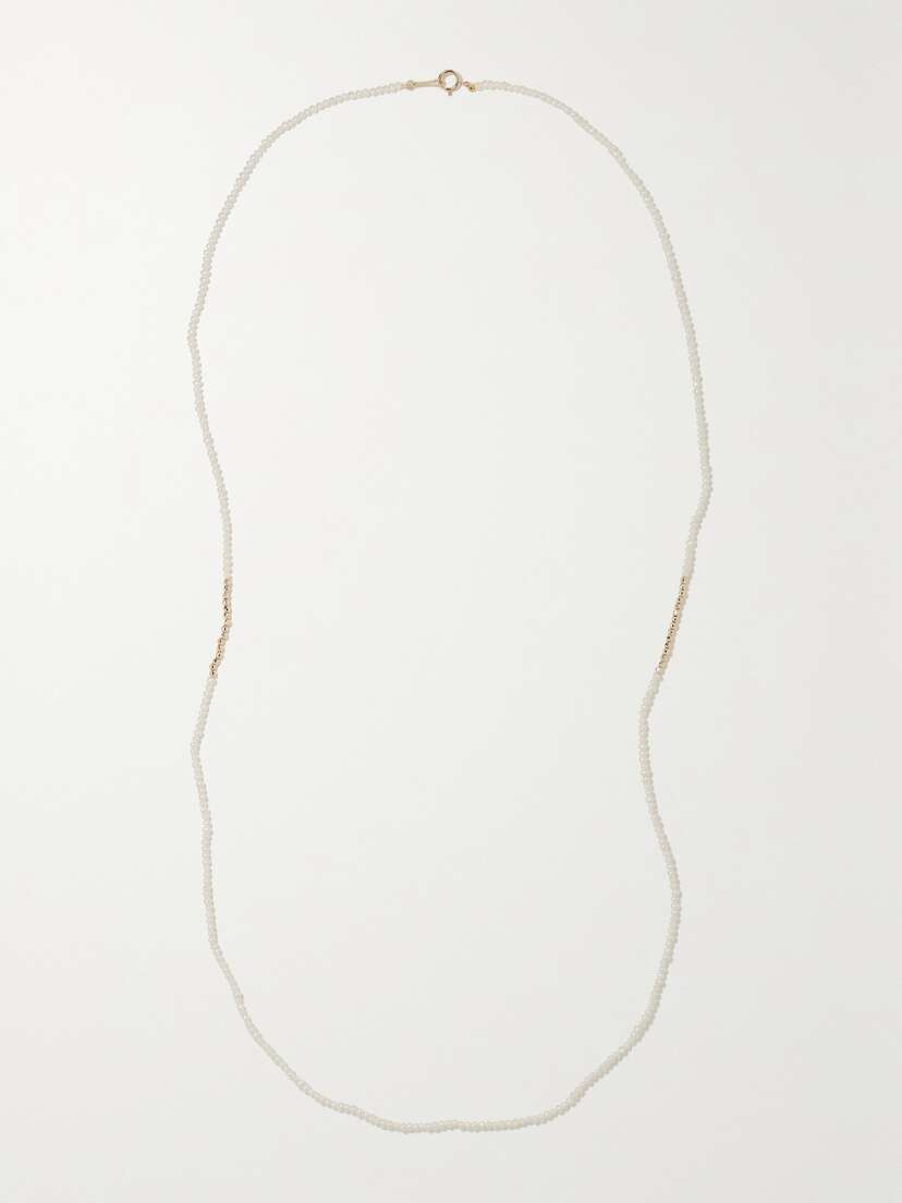 Mizuki 14-karat Gold Pearl Necklace