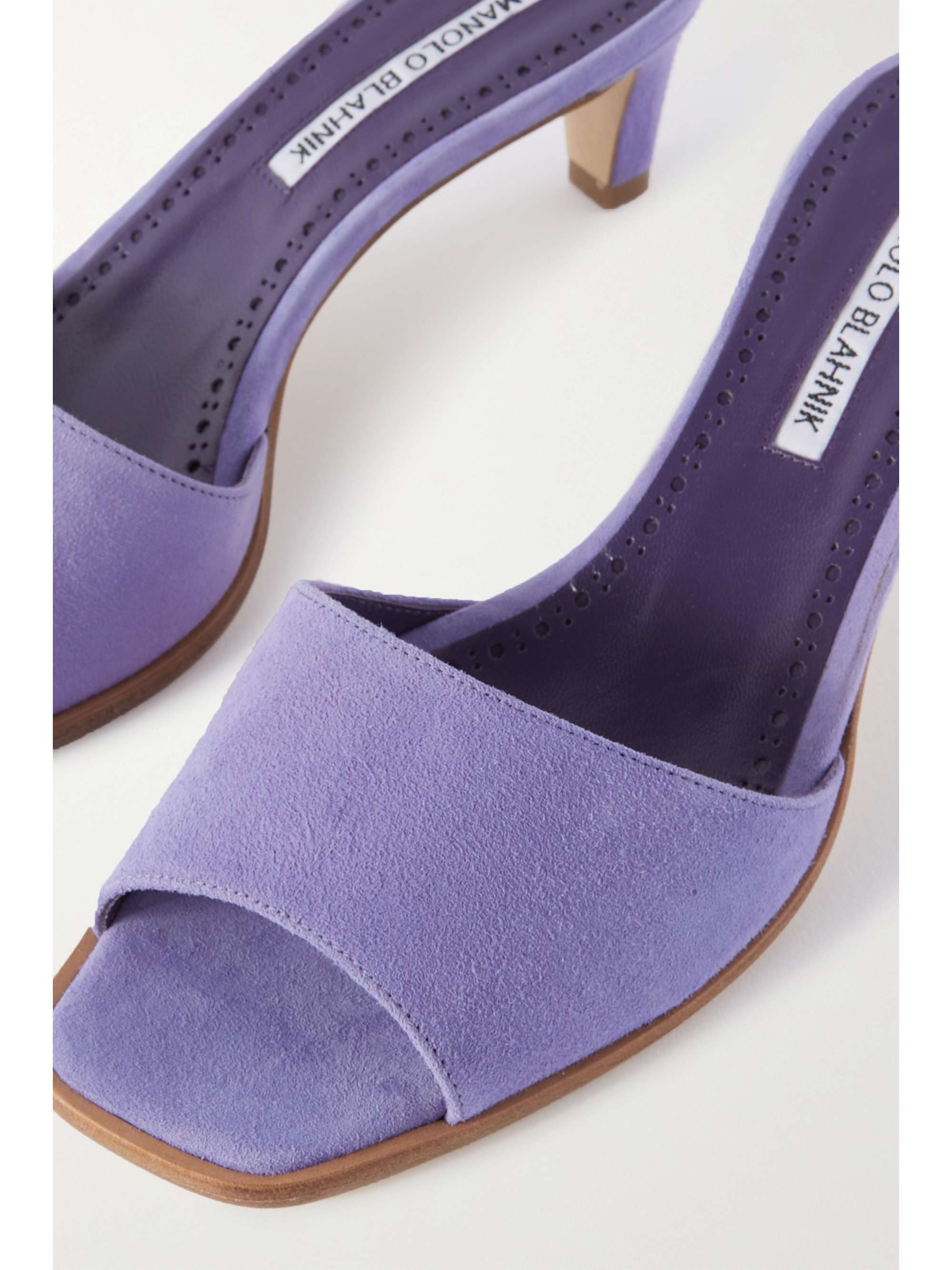 MANOLO BLAHNIK Araspemu 50 suede mules