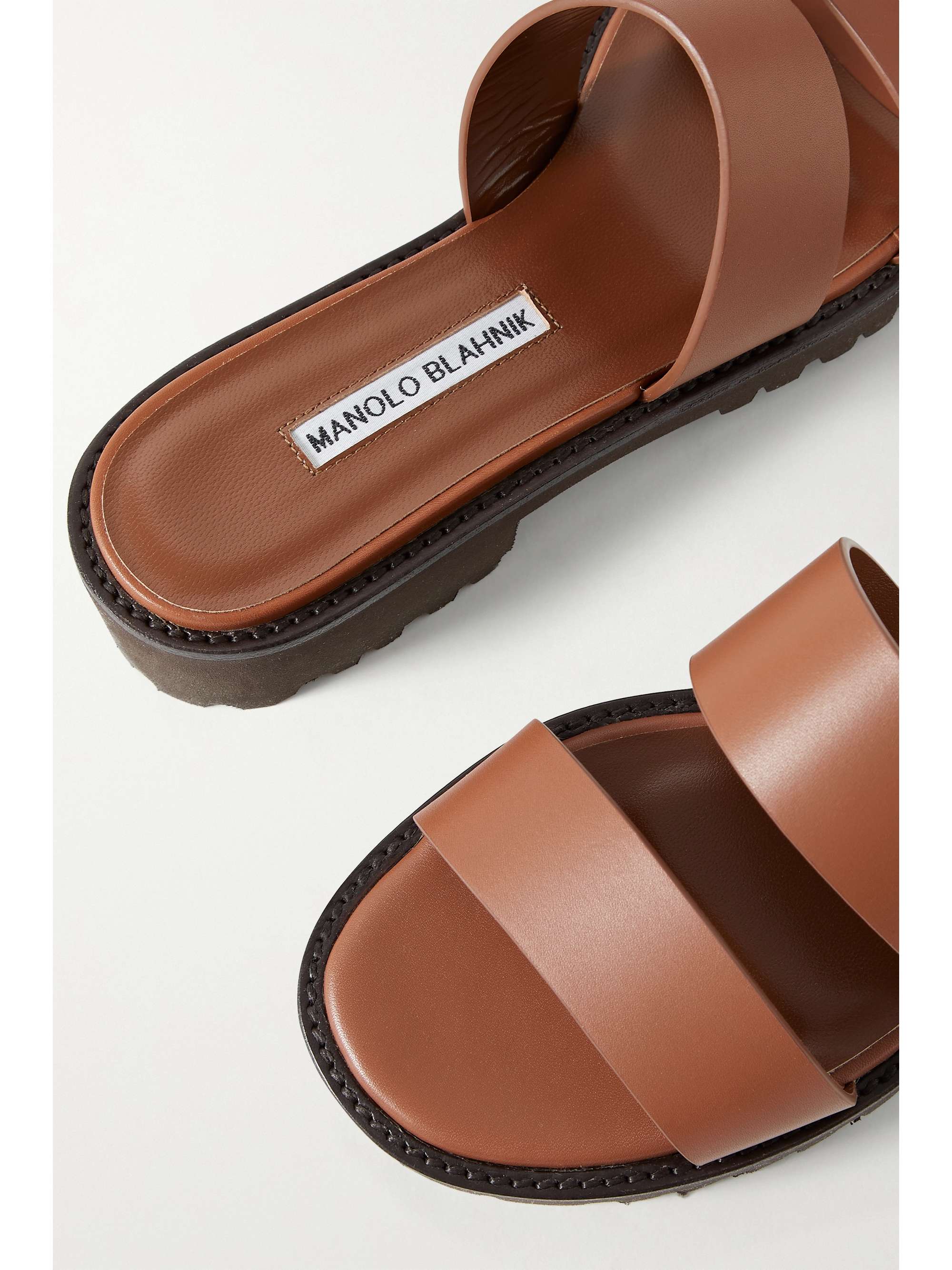 MANOLO BLAHNIK Gadmu leather sandals