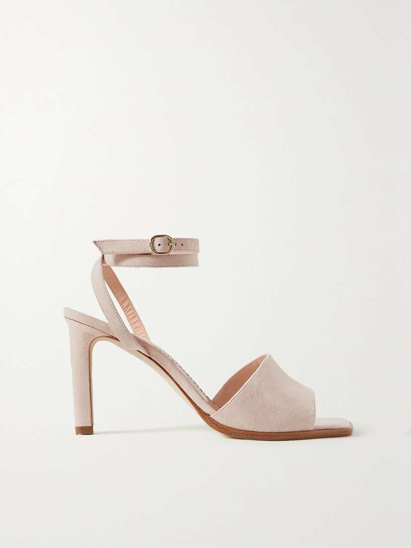 Manolo Blahnik Araspe 90 Suede Sandals