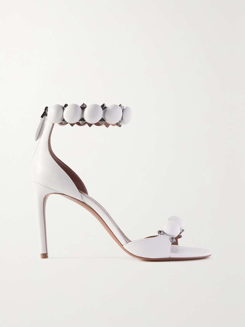 Alaïa La Bombe 90 Studded Leather Sandals