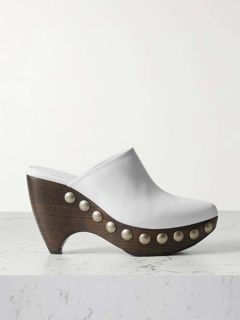 Alaïa Le Sabot 125 Studded Leather Platform Clogs