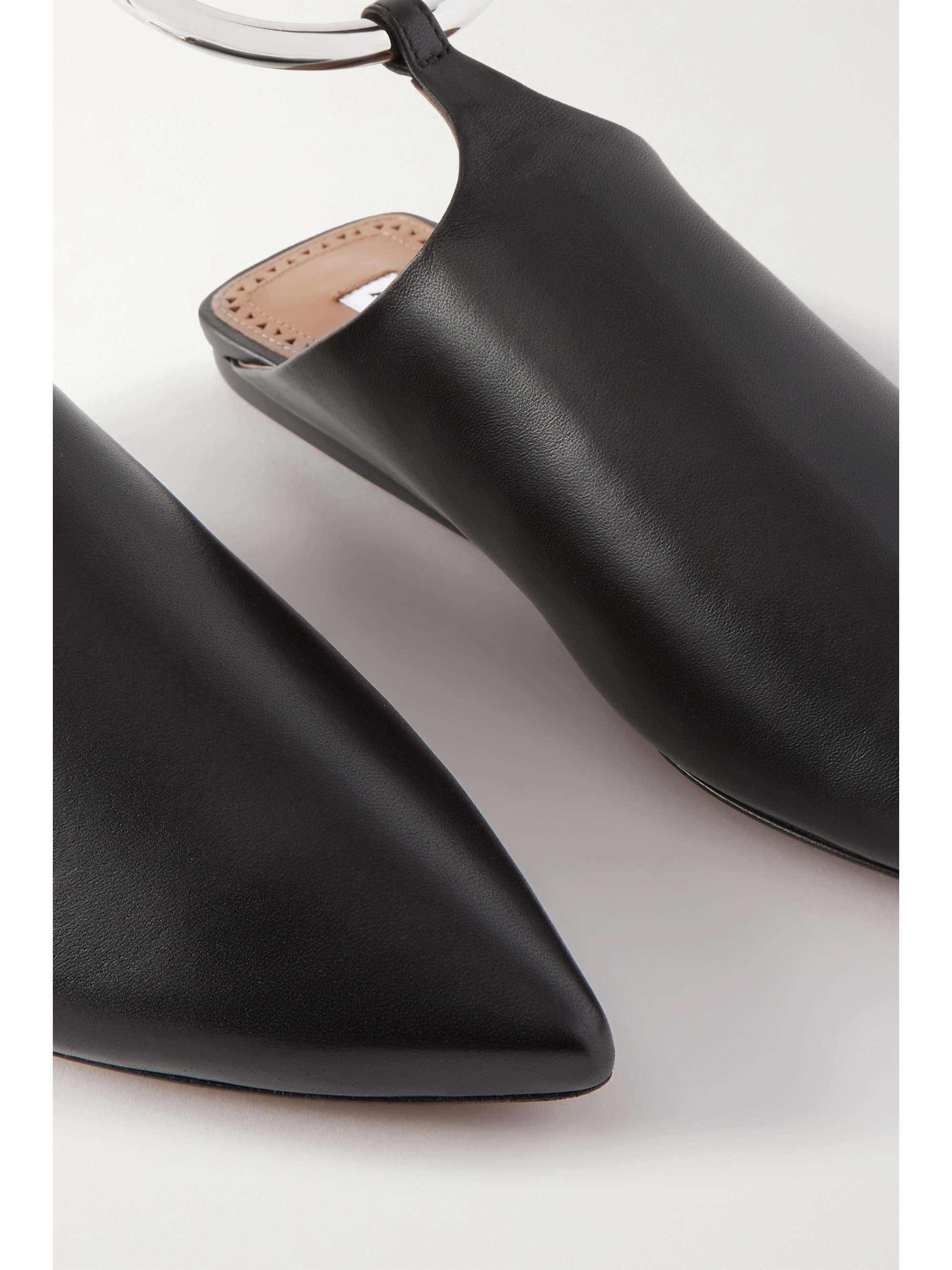 ALAÏA Leather point-toe flats