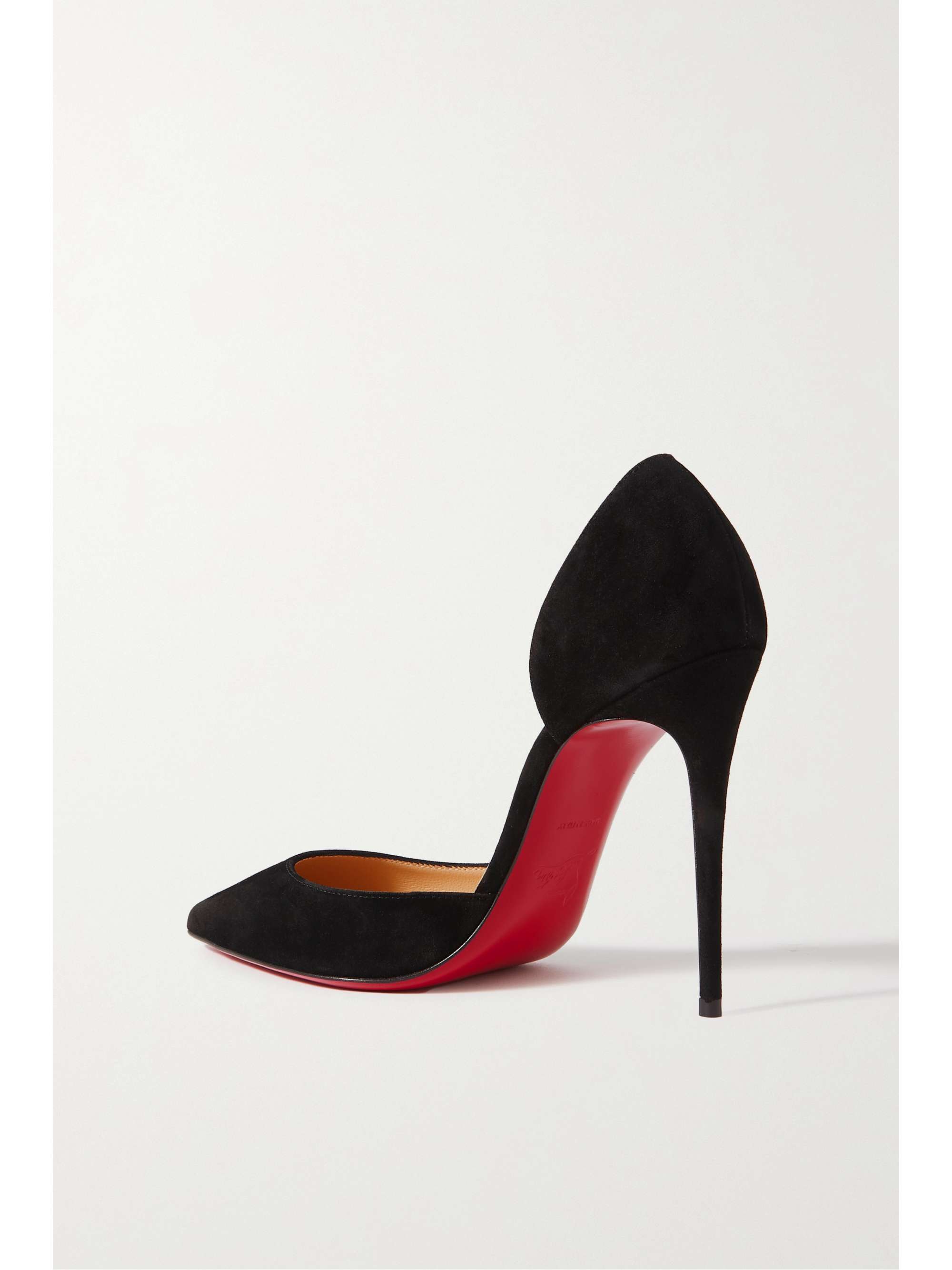 CHRISTIAN LOUBOUTIN Iriza 100 suede point-toe pumps