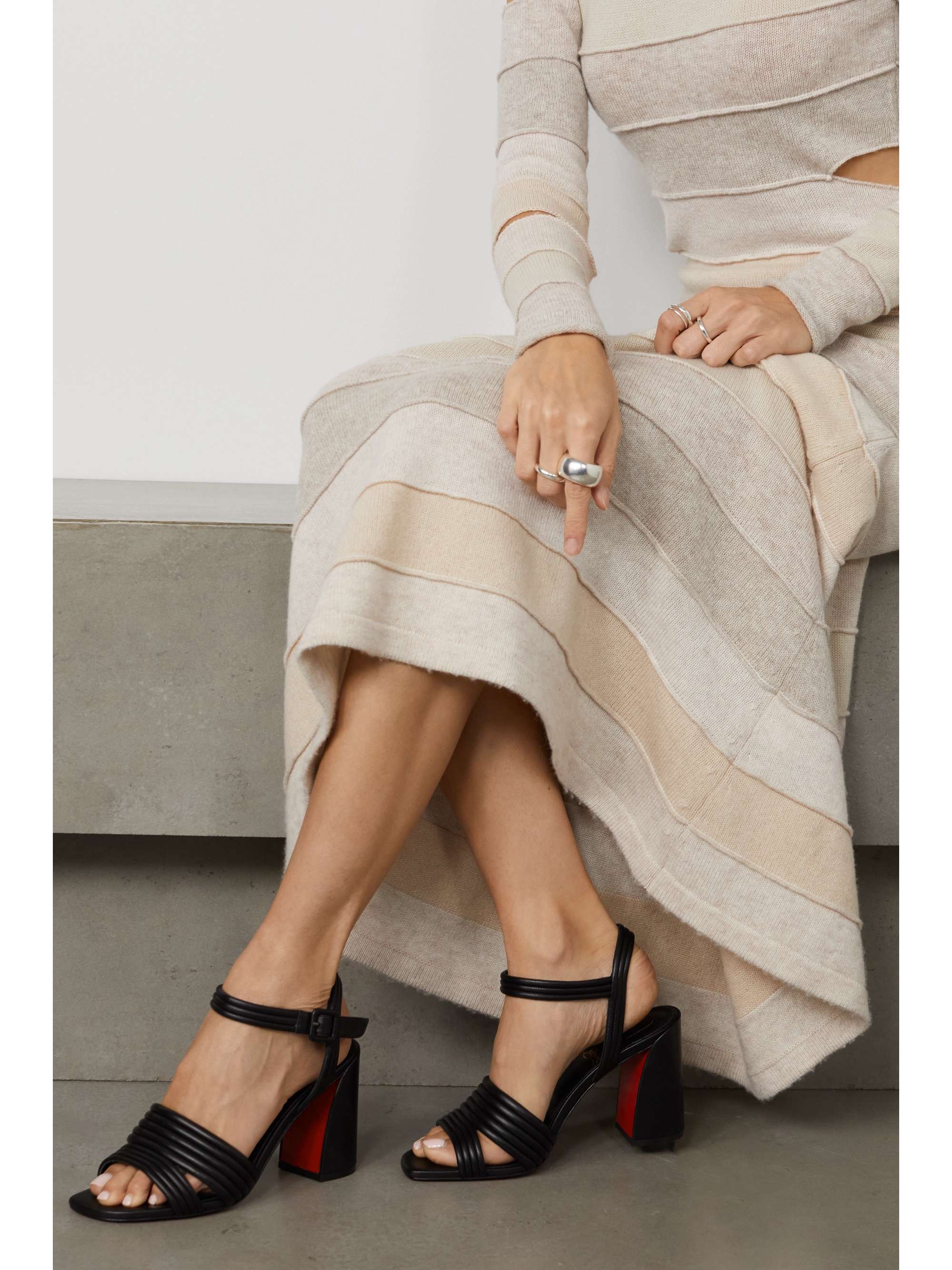 CHRISTIAN LOUBOUTIN Manola 85 leather sandals