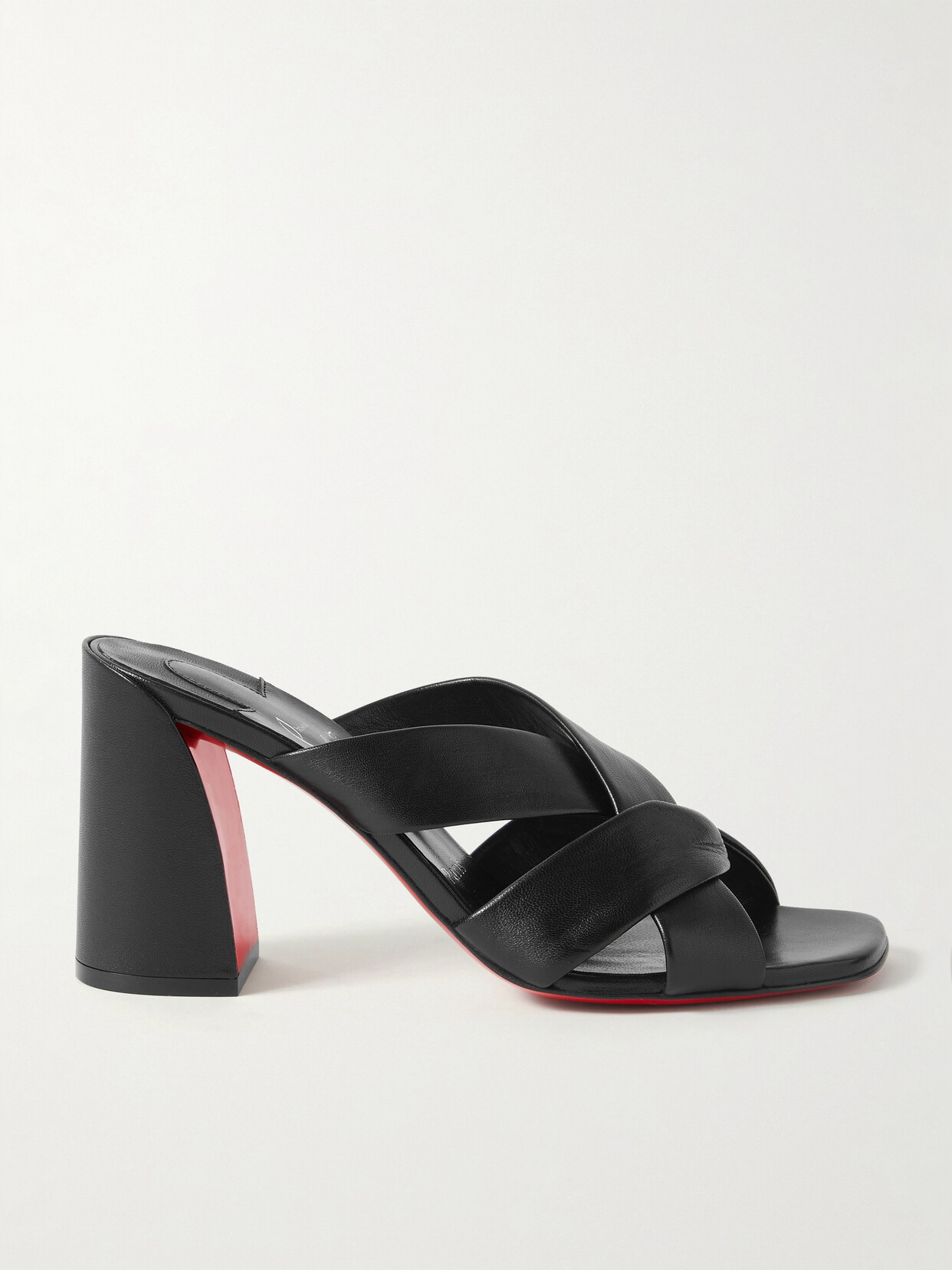 Christian Louboutin Round Head High-heeled Sandals In Black