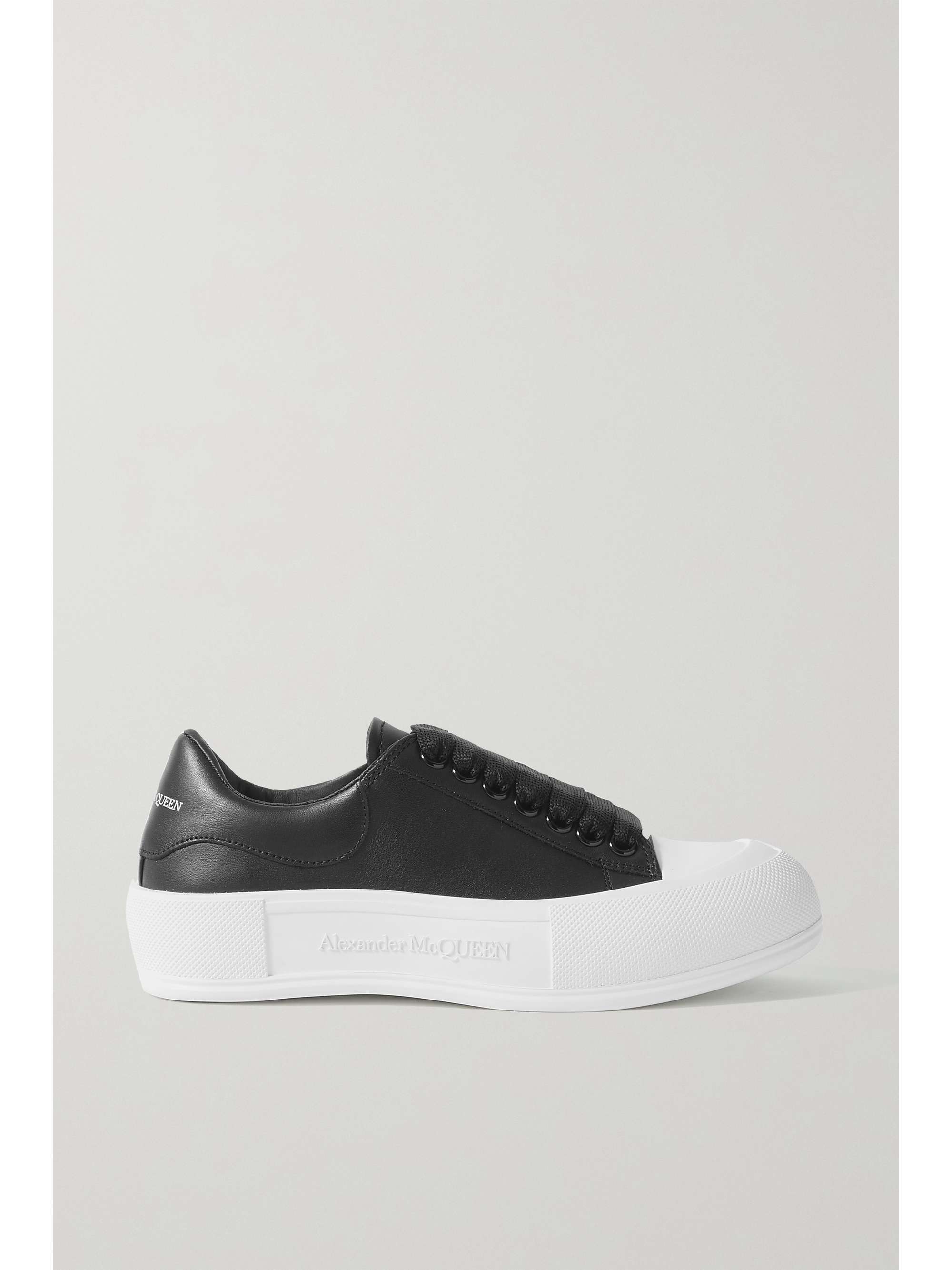 black leather mcqueens