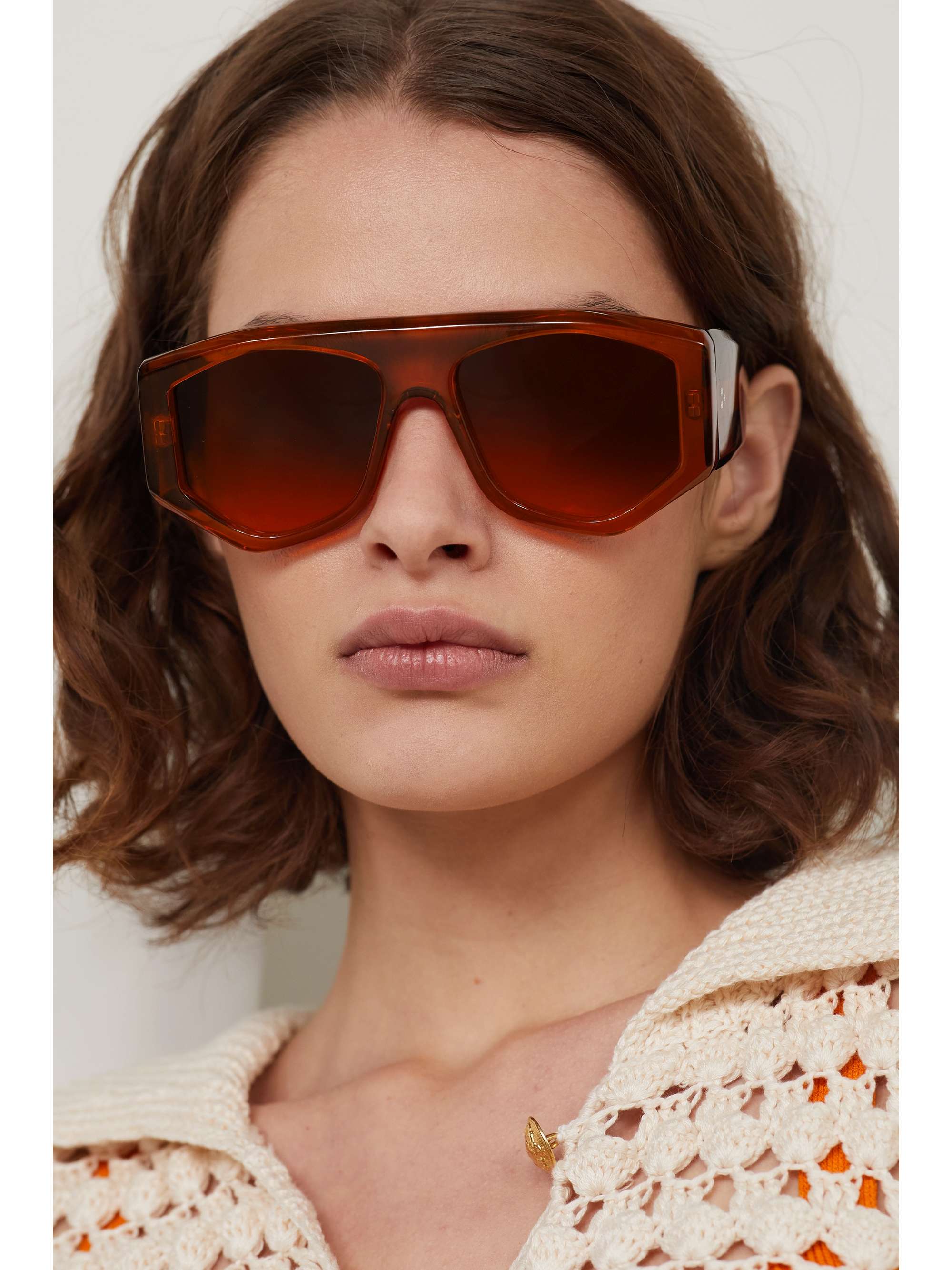 JACQUES MARIE MAGE Bolan aviator-style acetate sunglasses