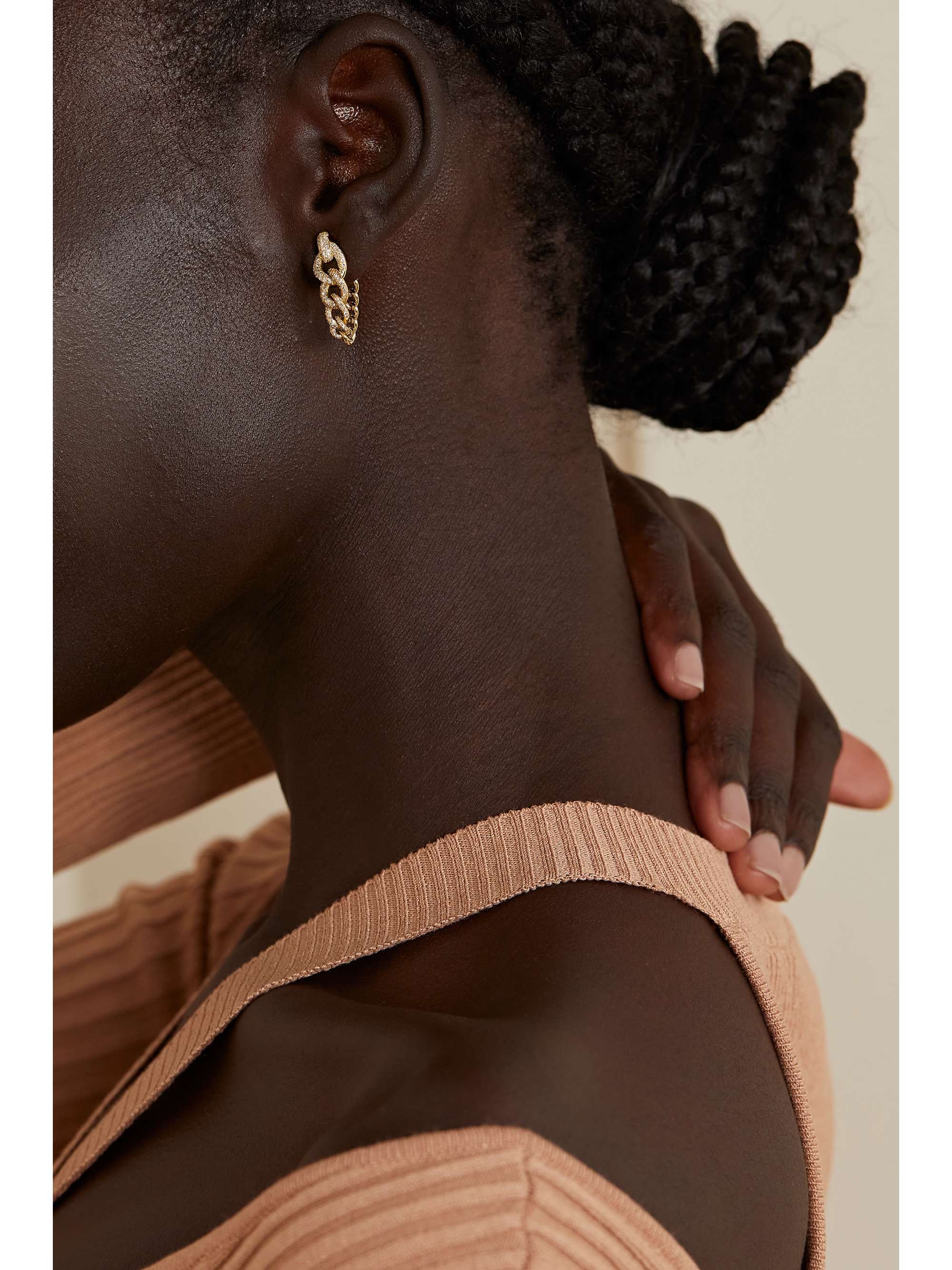 SHAY Convertible 18-karat gold diamond earrings