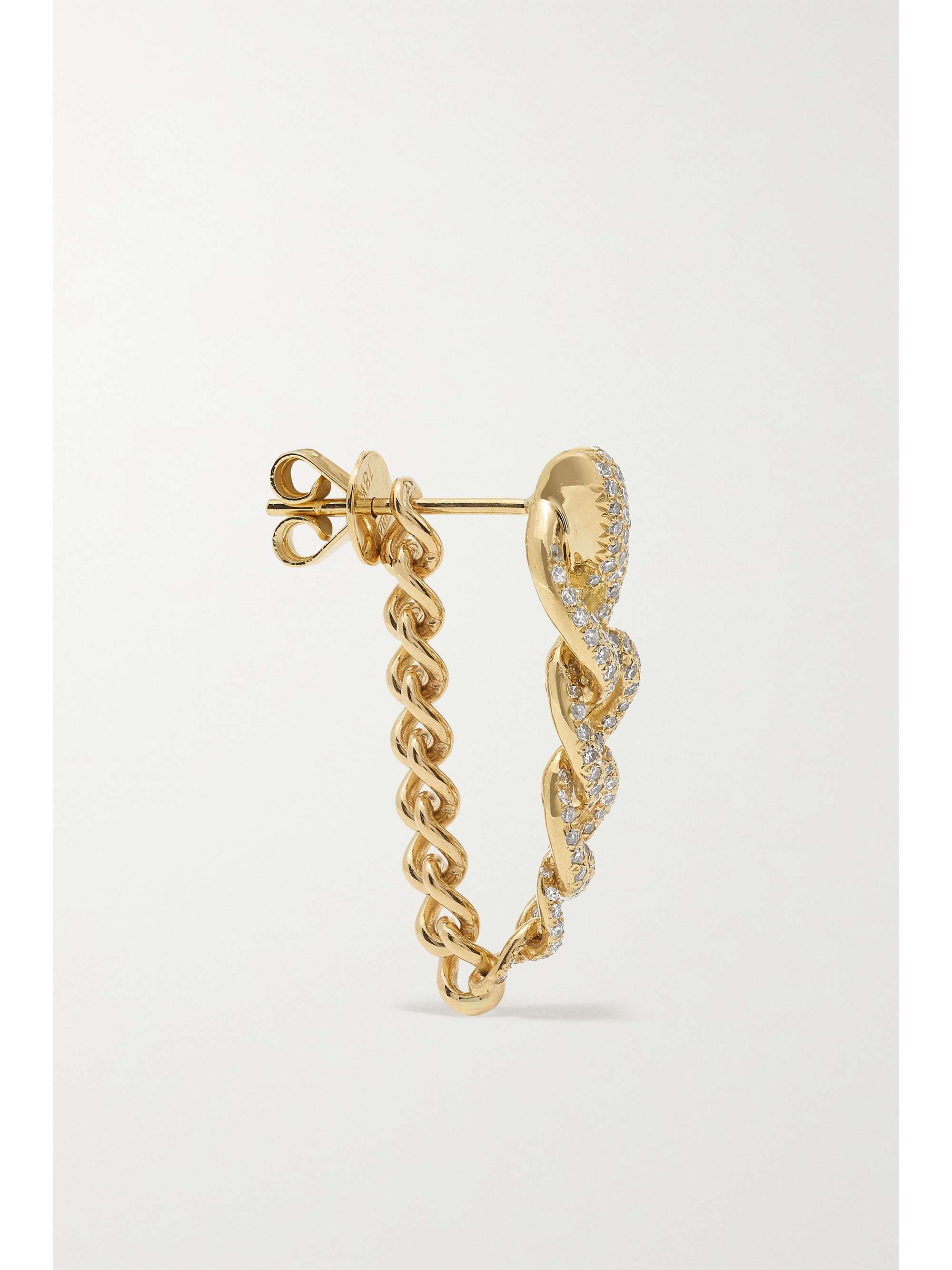 SHAY Convertible 18-karat gold diamond earrings