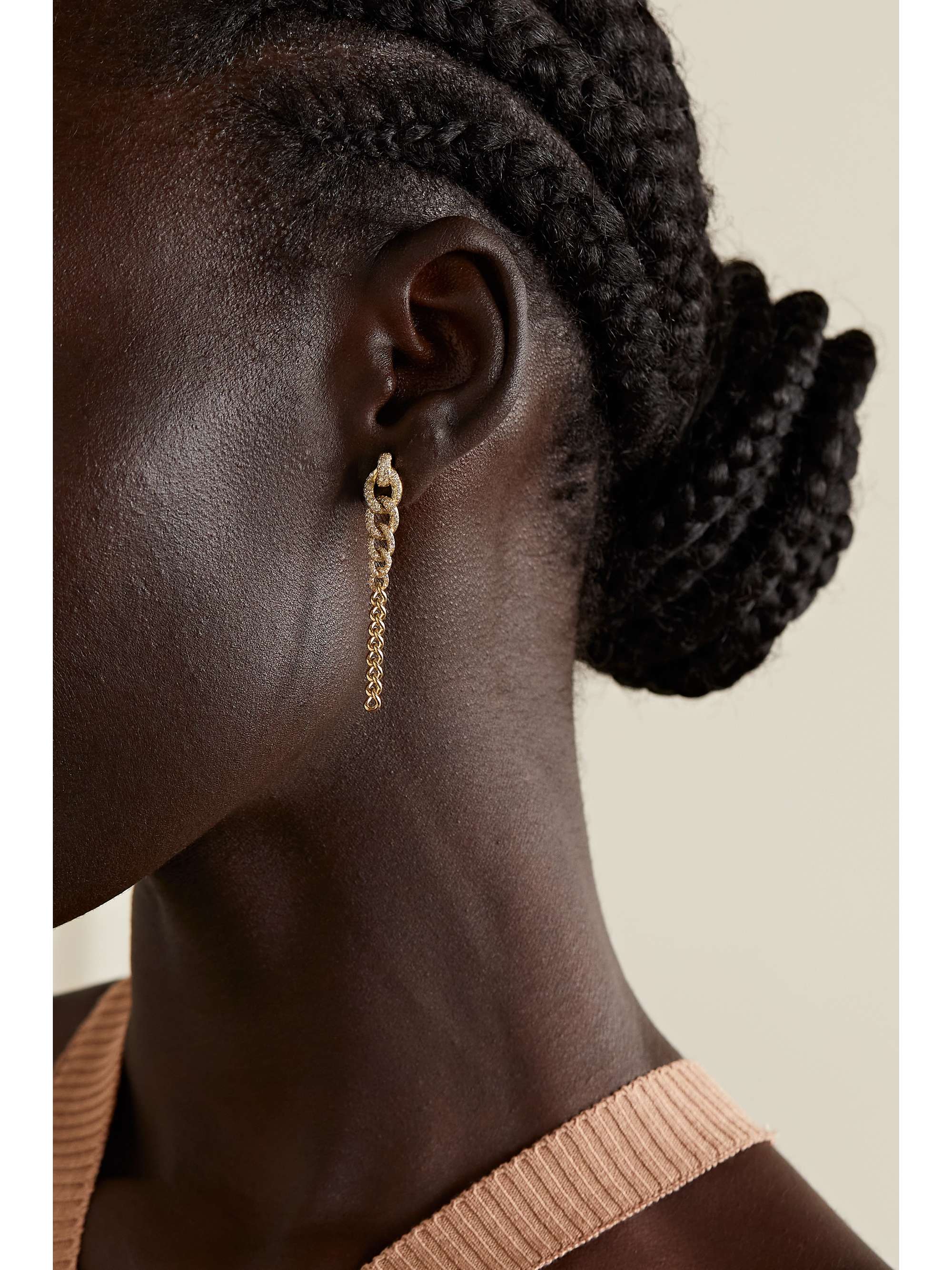 SHAY Convertible 18-karat gold diamond earrings