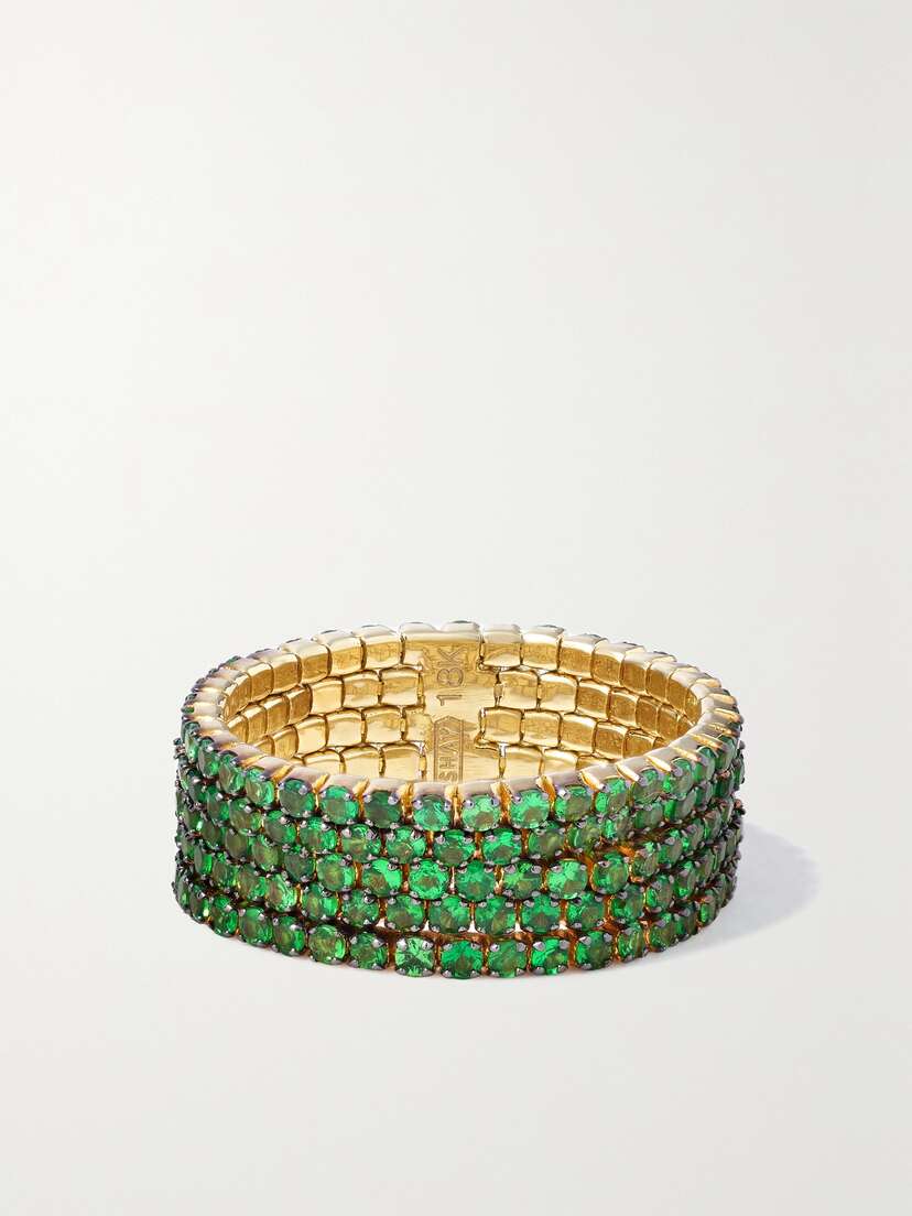 SHAY 18-karat Gold Garnet Ring