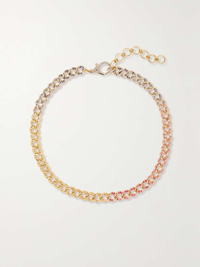 SHAY 18-karat Gold Multi-stone Anklet