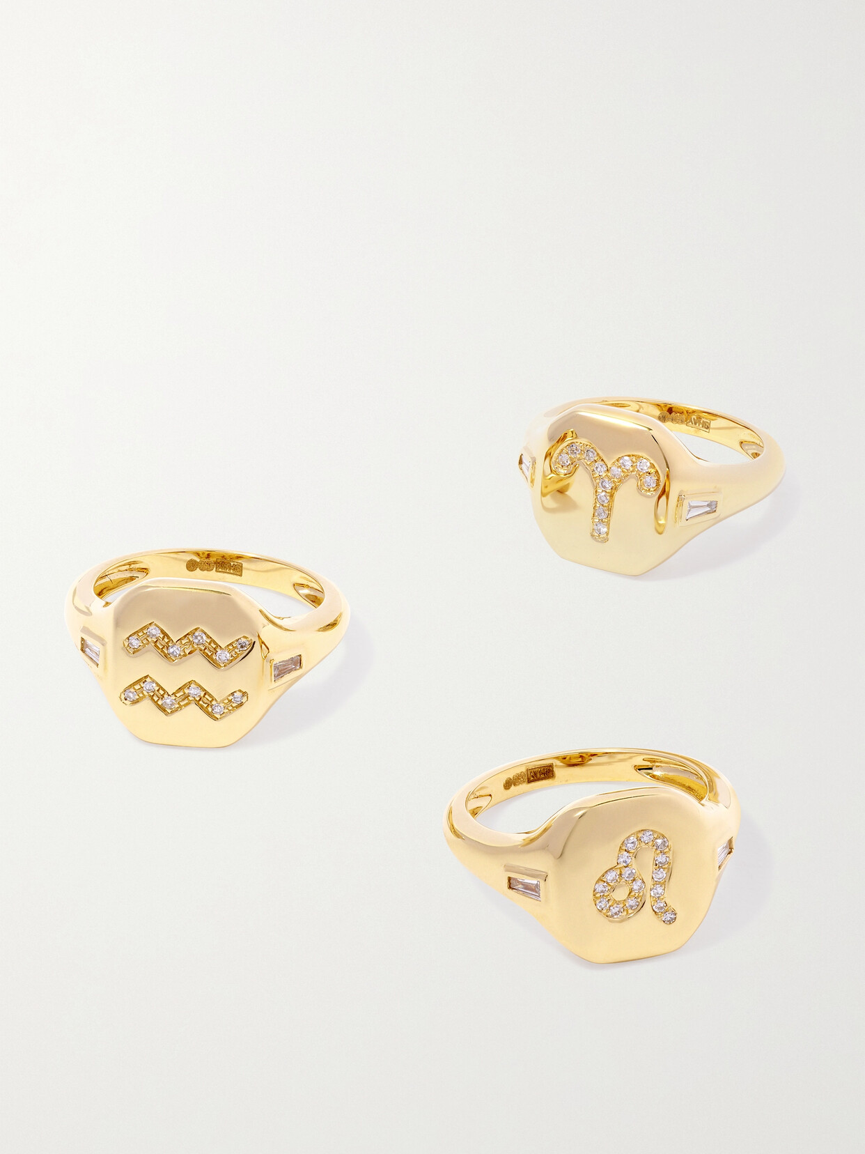 SHAY - Zodiac 18-karat Gold Diamond Ring - Cancer 4