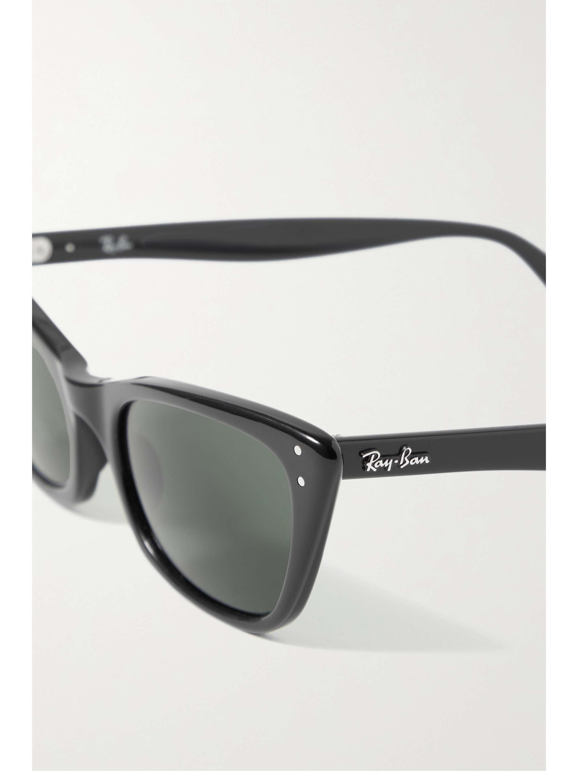 Black Burbank cat-eye acetate sunglasses | RAY-BAN | NET-A-PORTER
