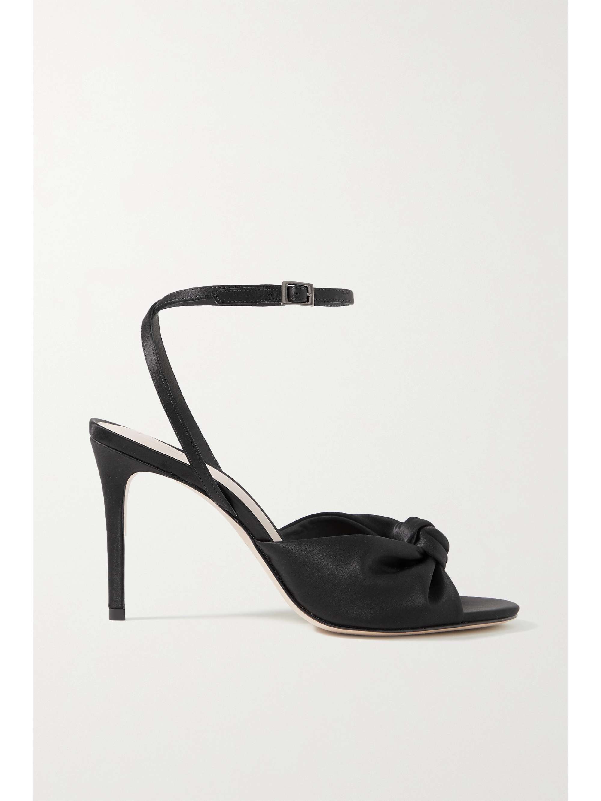 porte & paire black knotted sandals