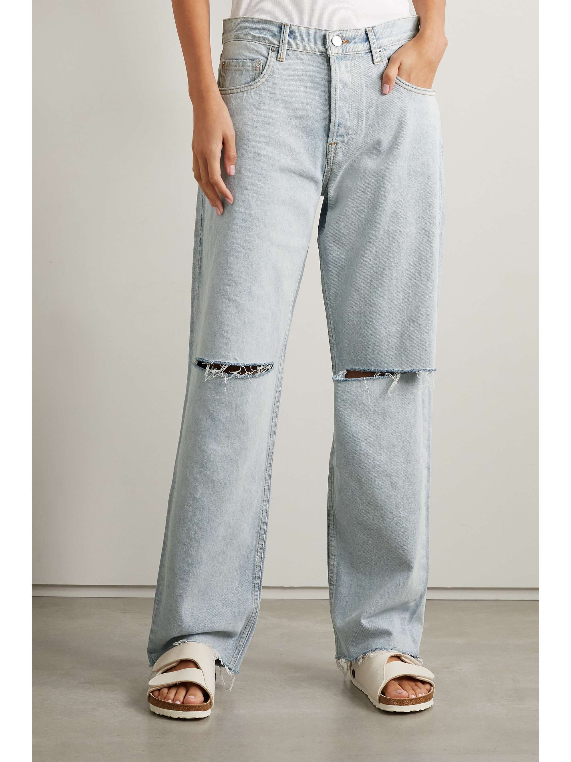 GRLFRND Bella distressed boyfriend jeans
