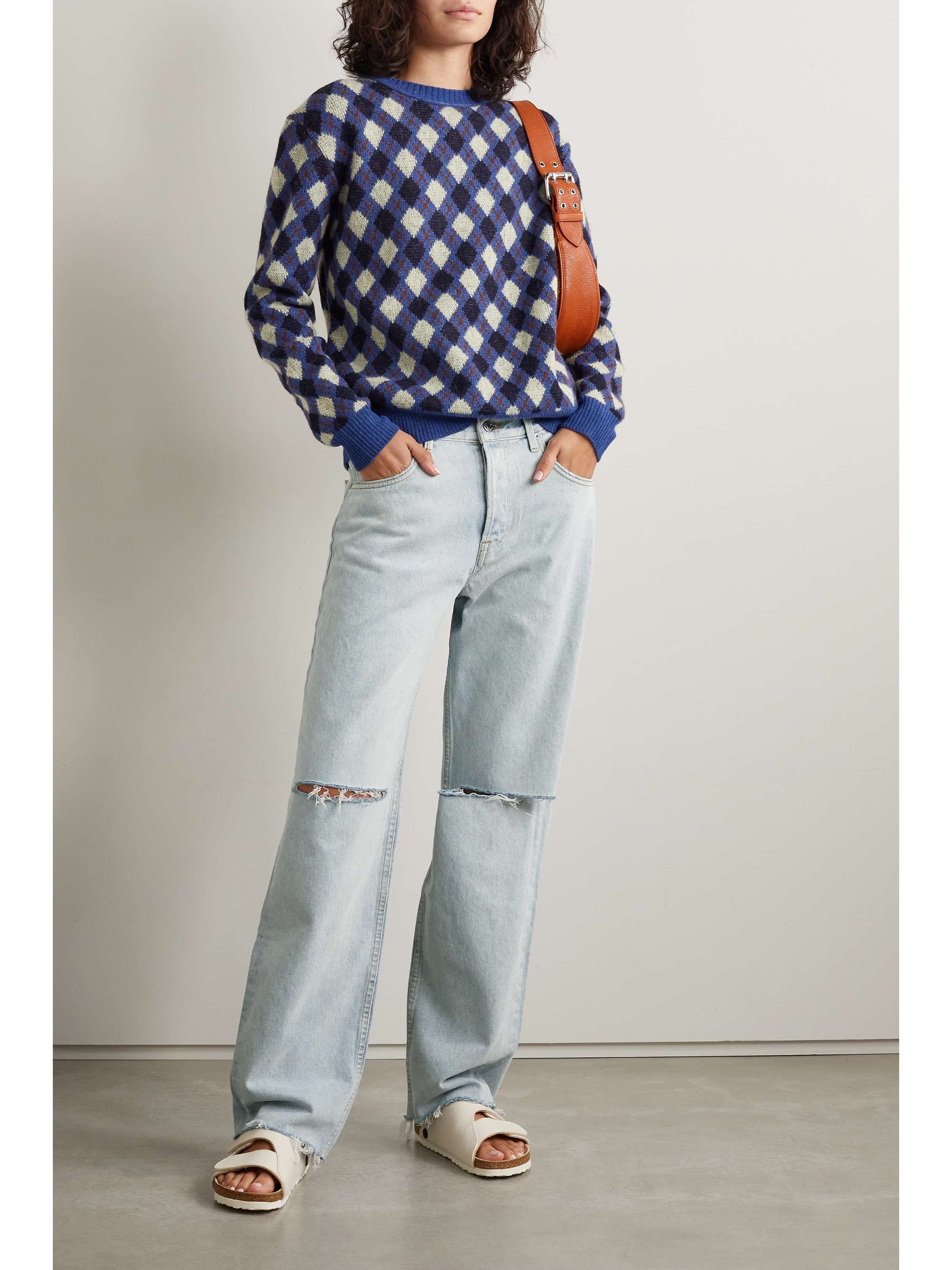 GRLFRND Bella distressed boyfriend jeans