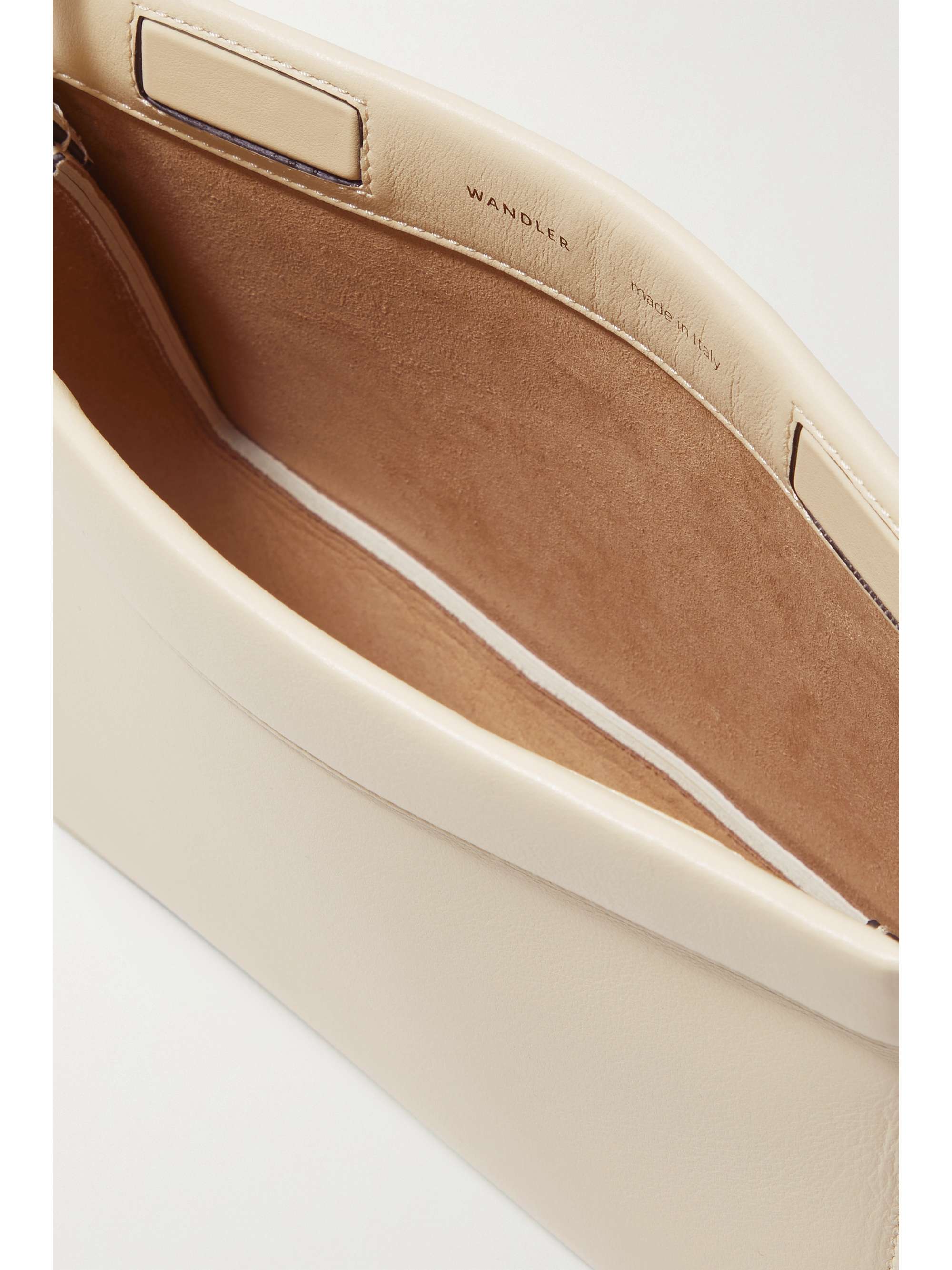 WANDLER + NET SUSTAIN Hannah leather shoulder bag