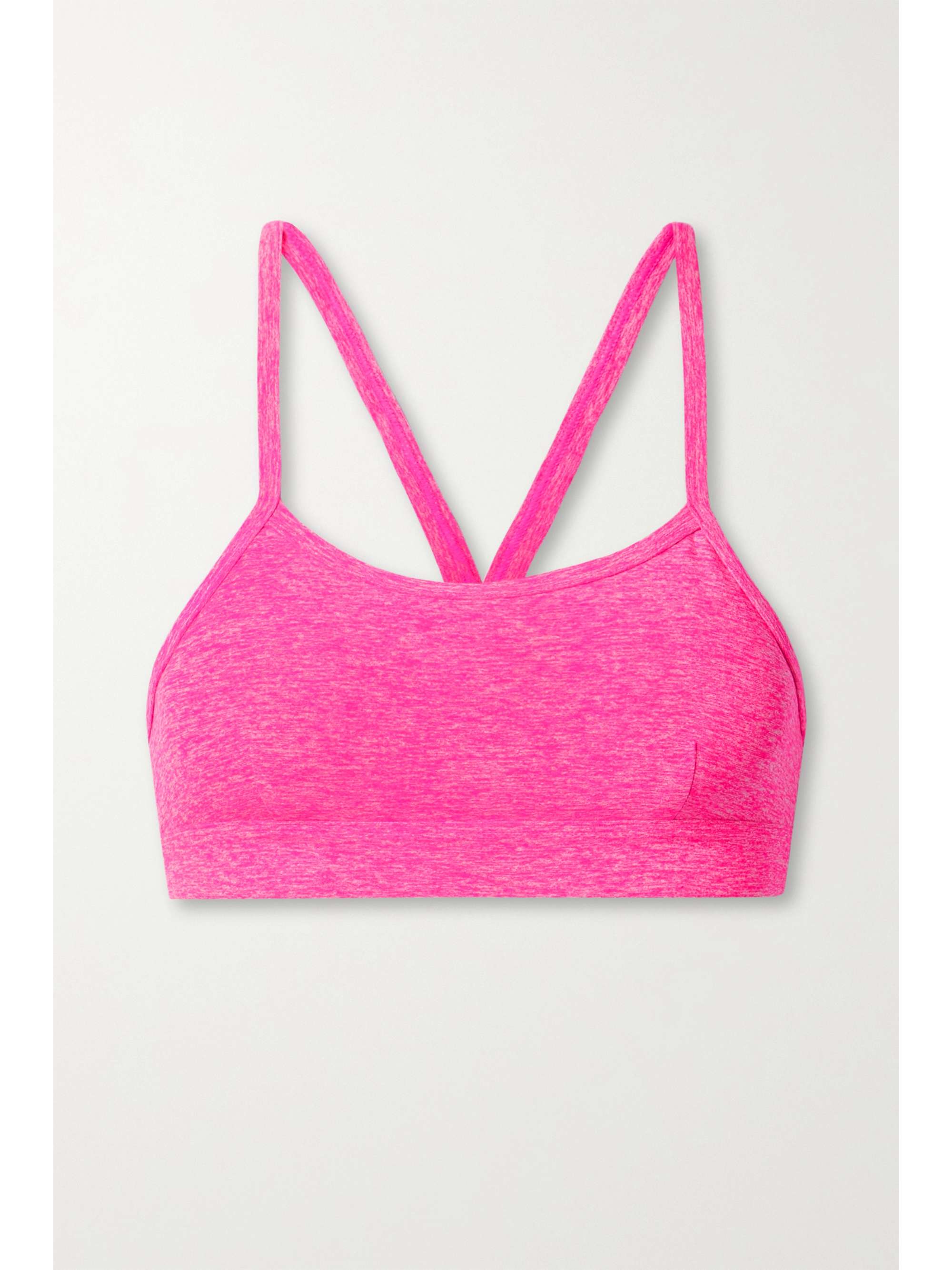 Bright pink Gratitude stretchjersey sports bra ALO YOGA NETAPORTER