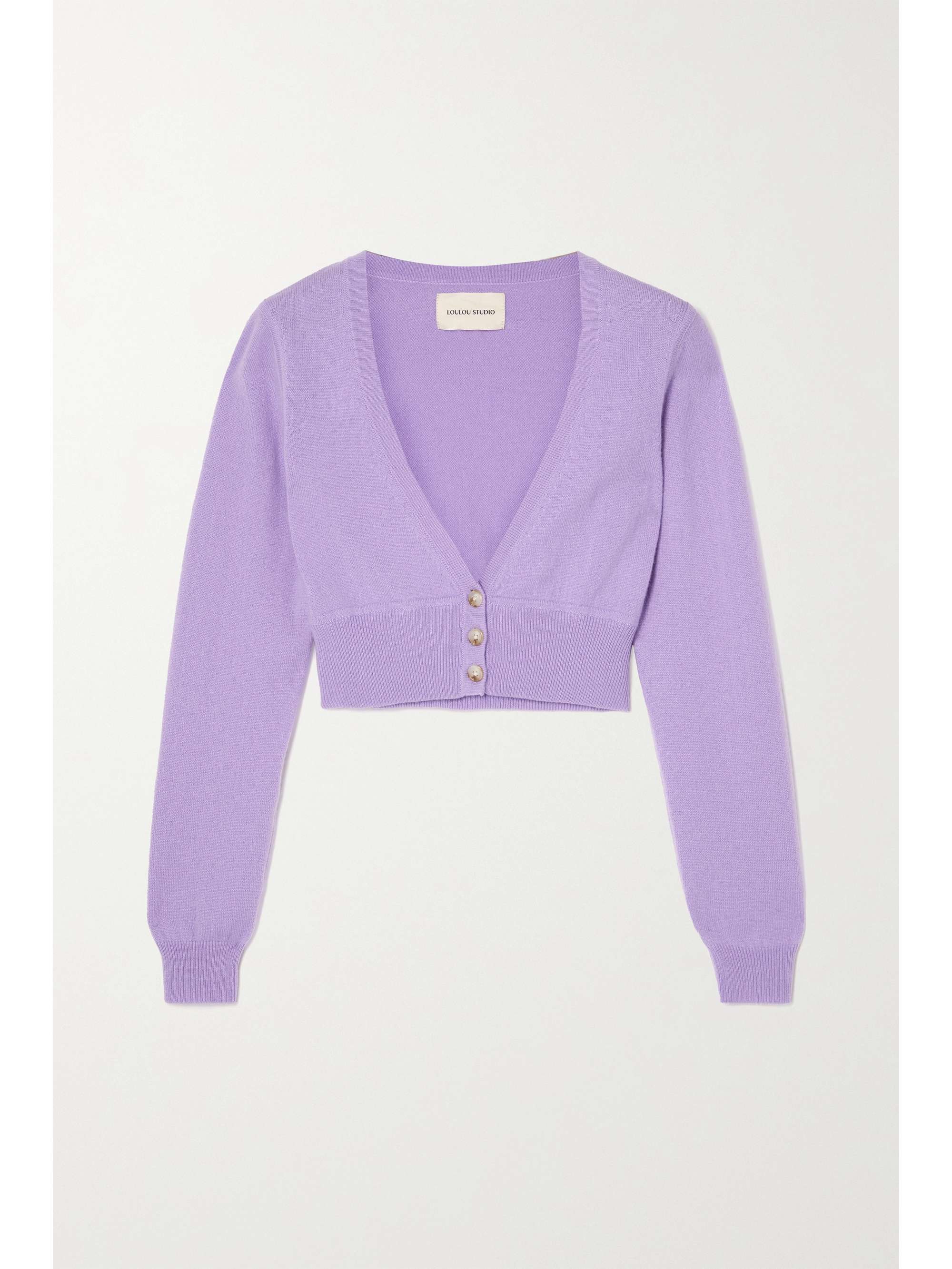 lavender cashmere cardigan
