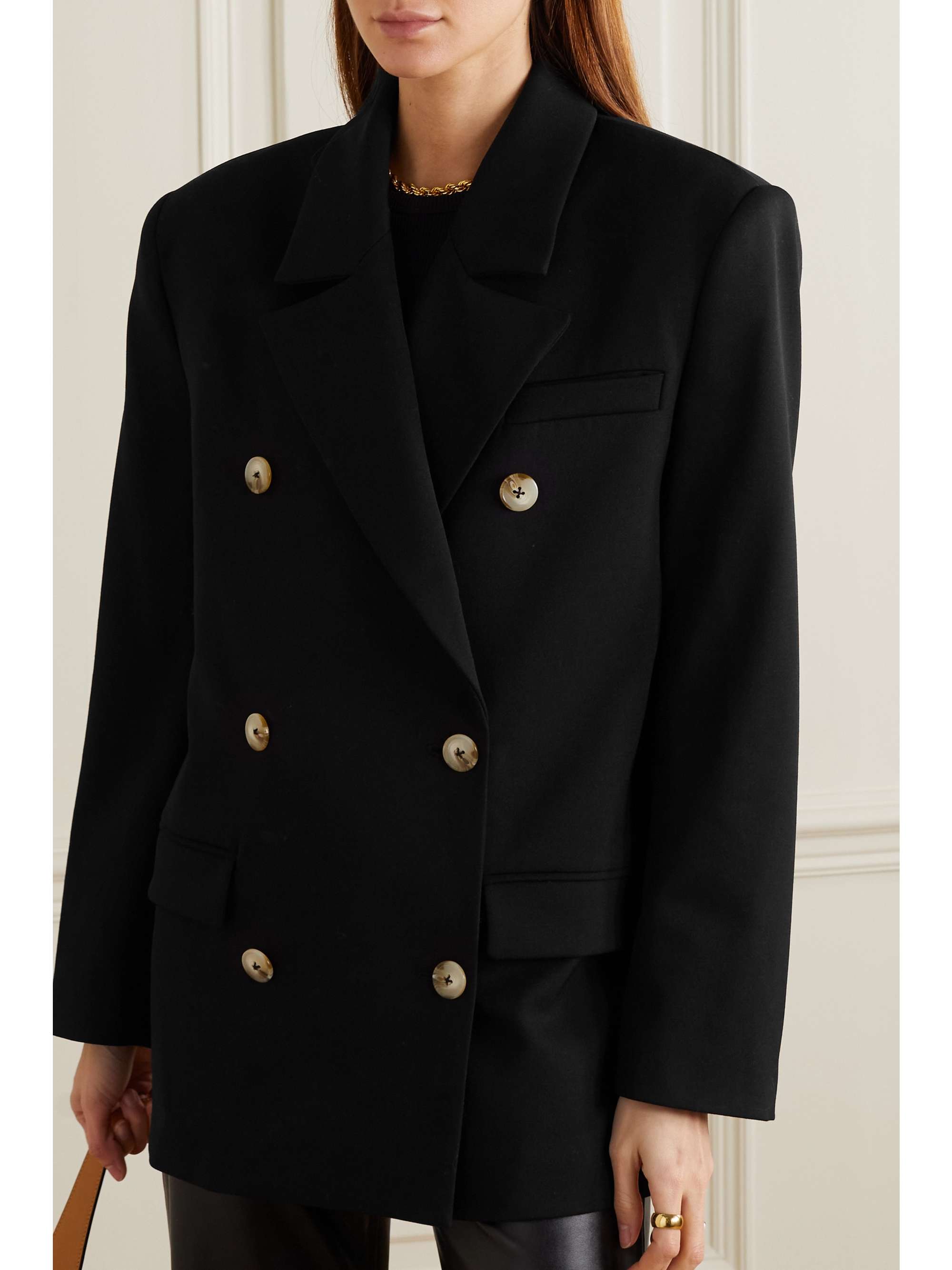 LOULOU DE SAISON Harat oversized double-breasted wool-blend blazer