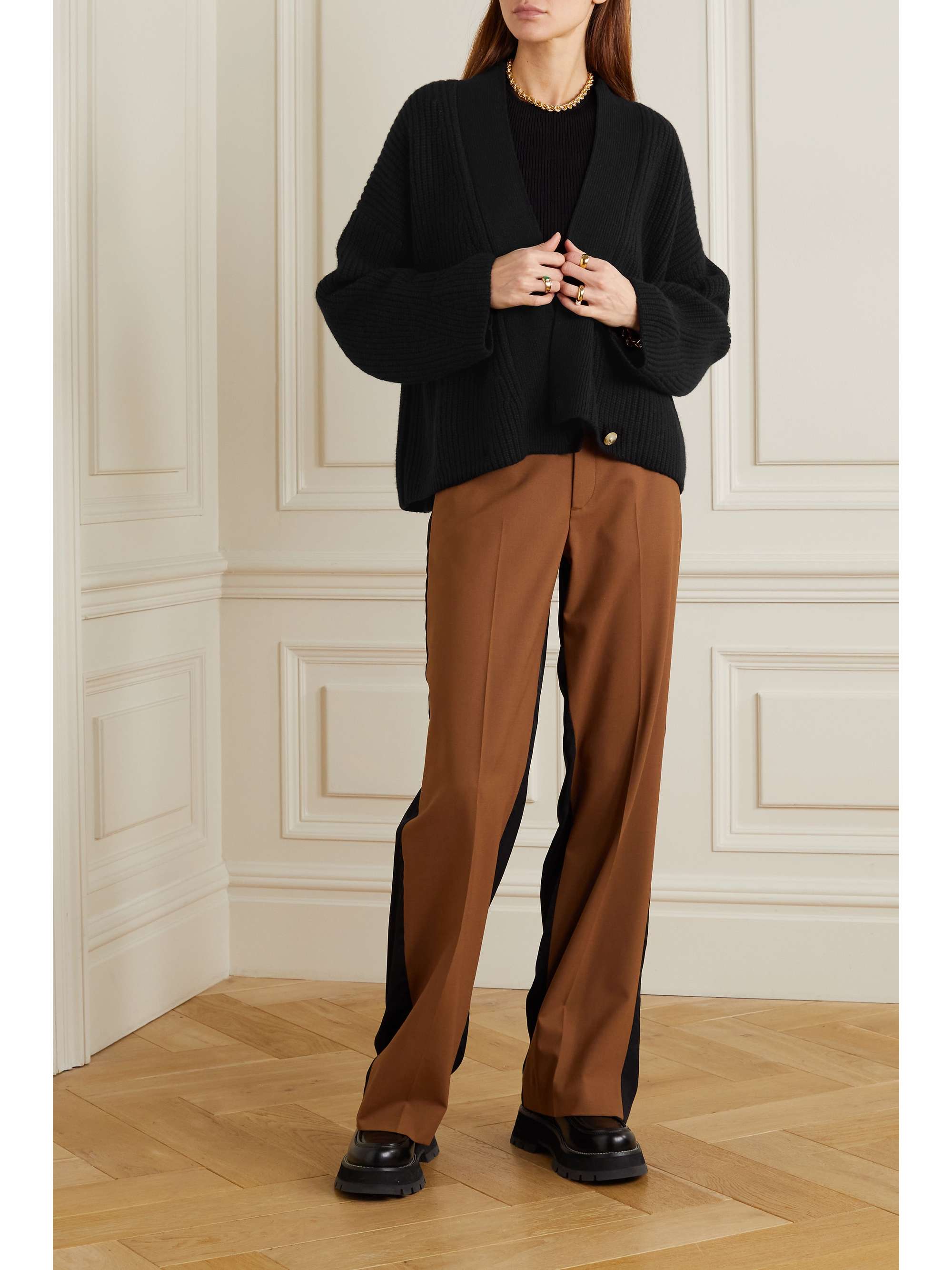 LOULOU STUDIO Talim ribbed cashmere cardigan