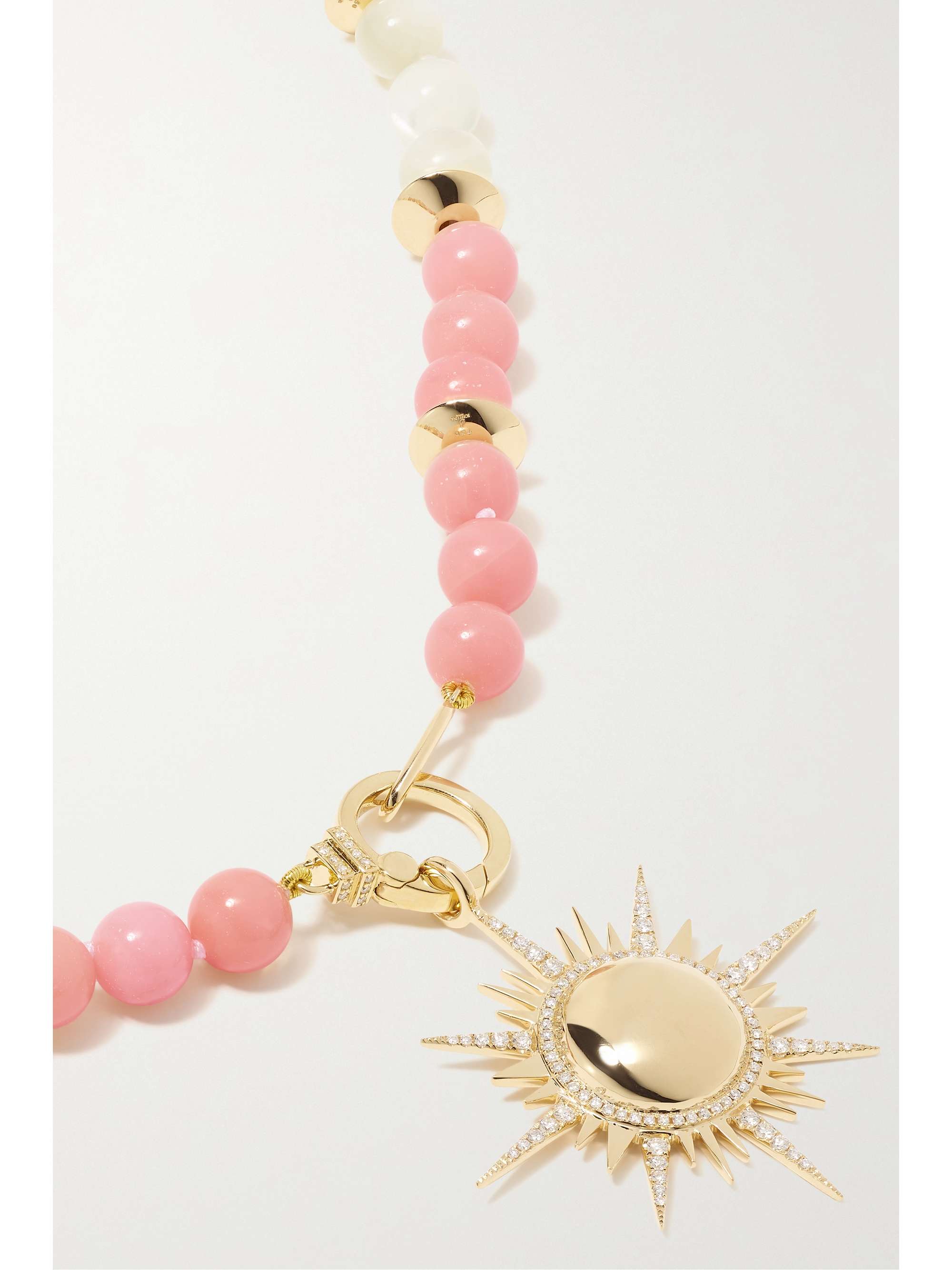 SORELLINA Il Sole 18-karat gold multi-stone necklace