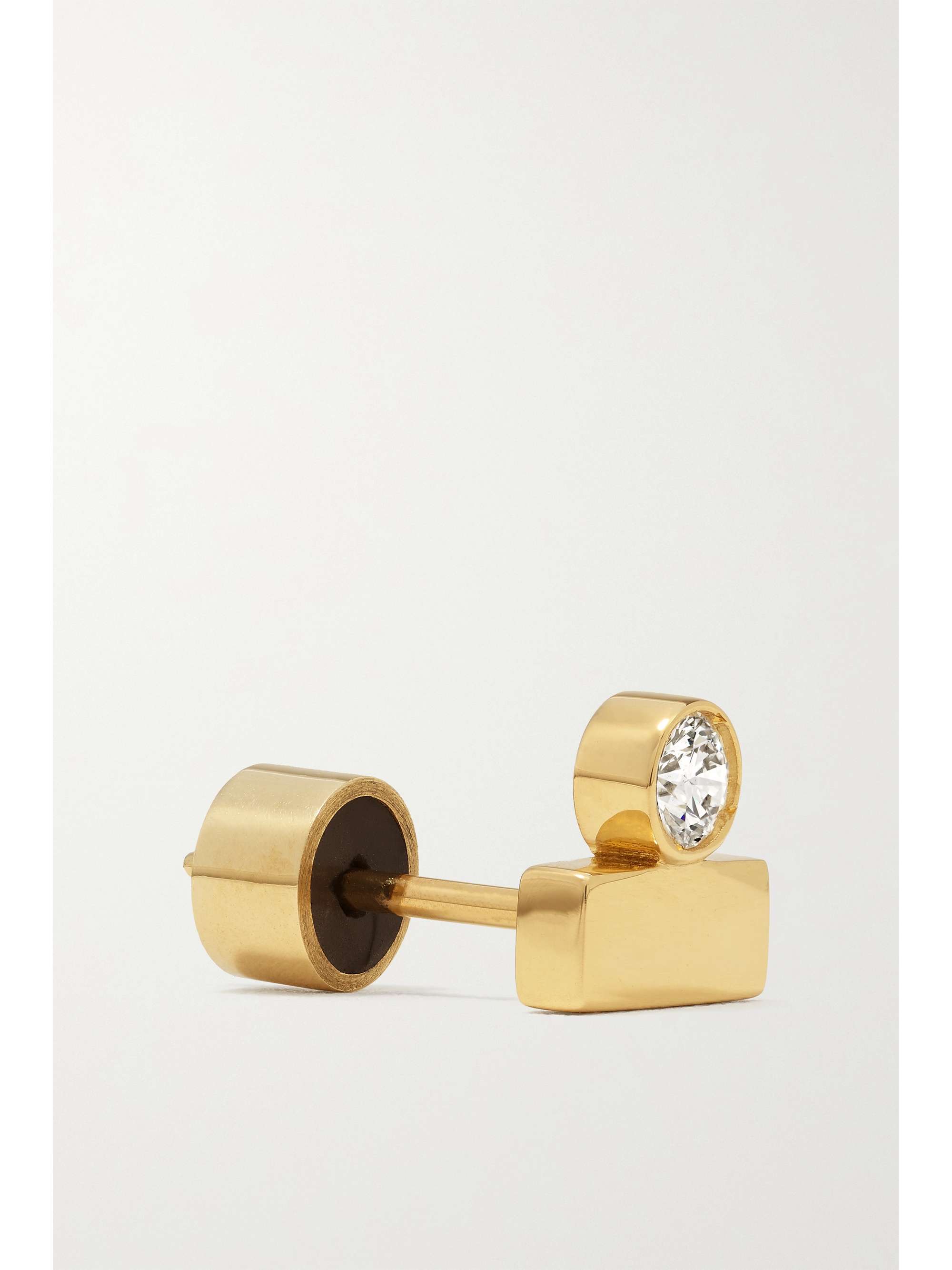 ILEANA MAKRI Overlap Falls 18-karat gold diamond earrings
