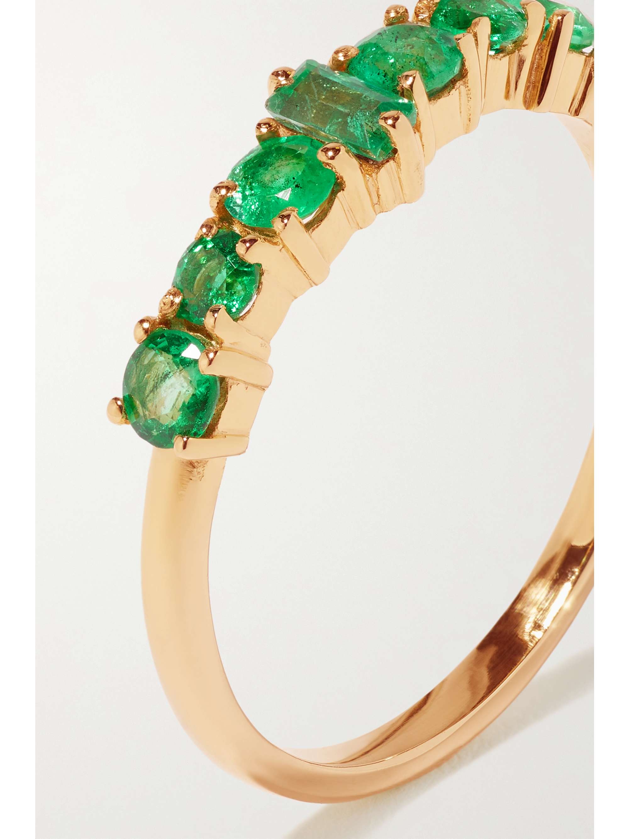ILEANA MAKRI Rivulet 18-karat emerald ring