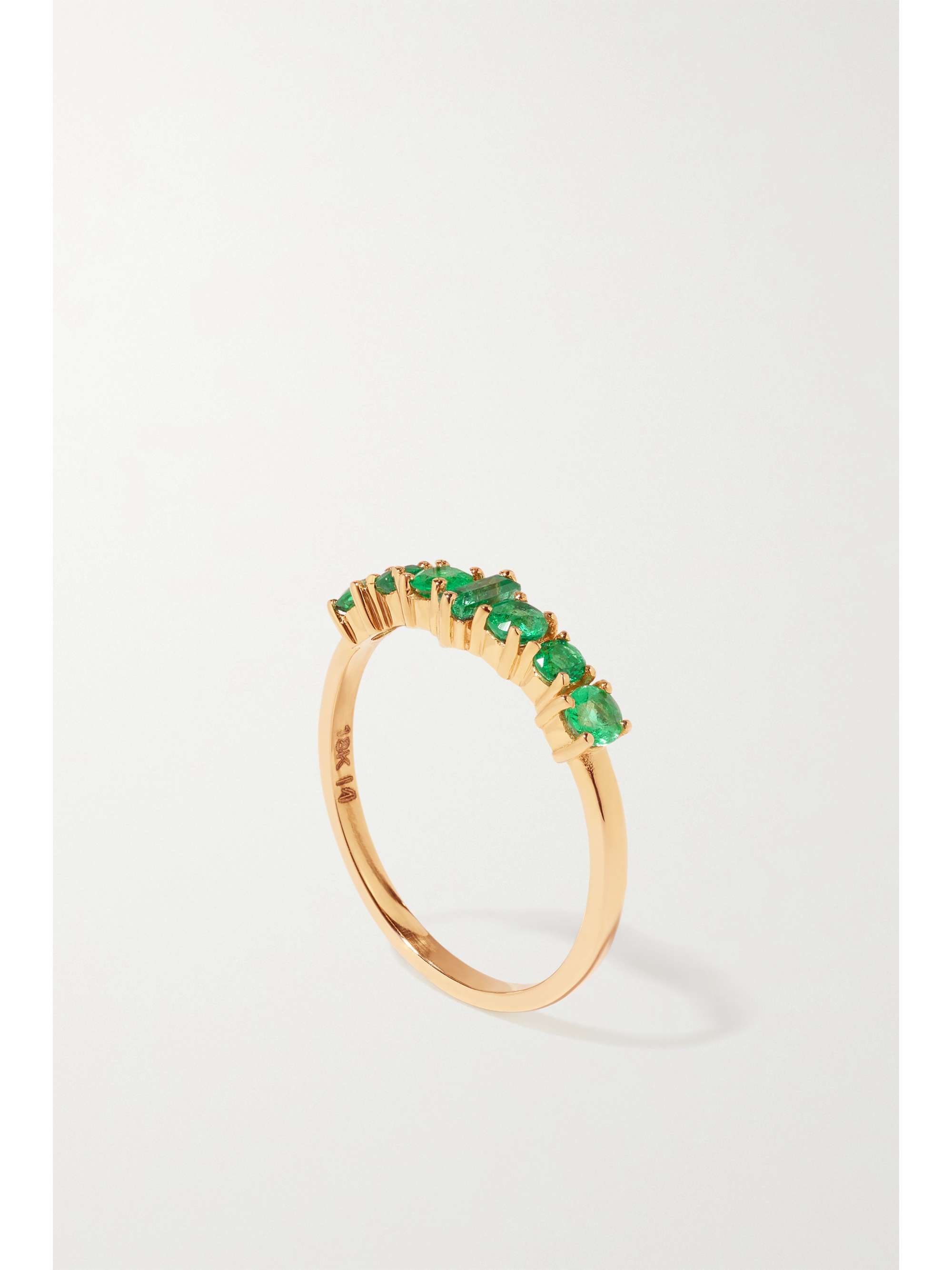 ILEANA MAKRI Rivulet 18-karat emerald ring